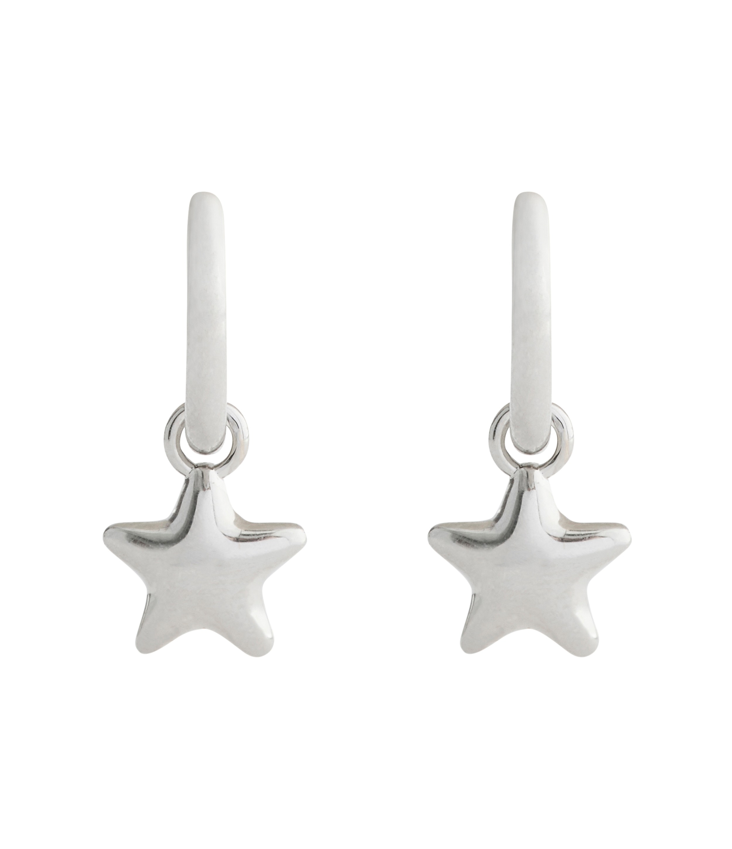 Star Charm Huggie Earrings