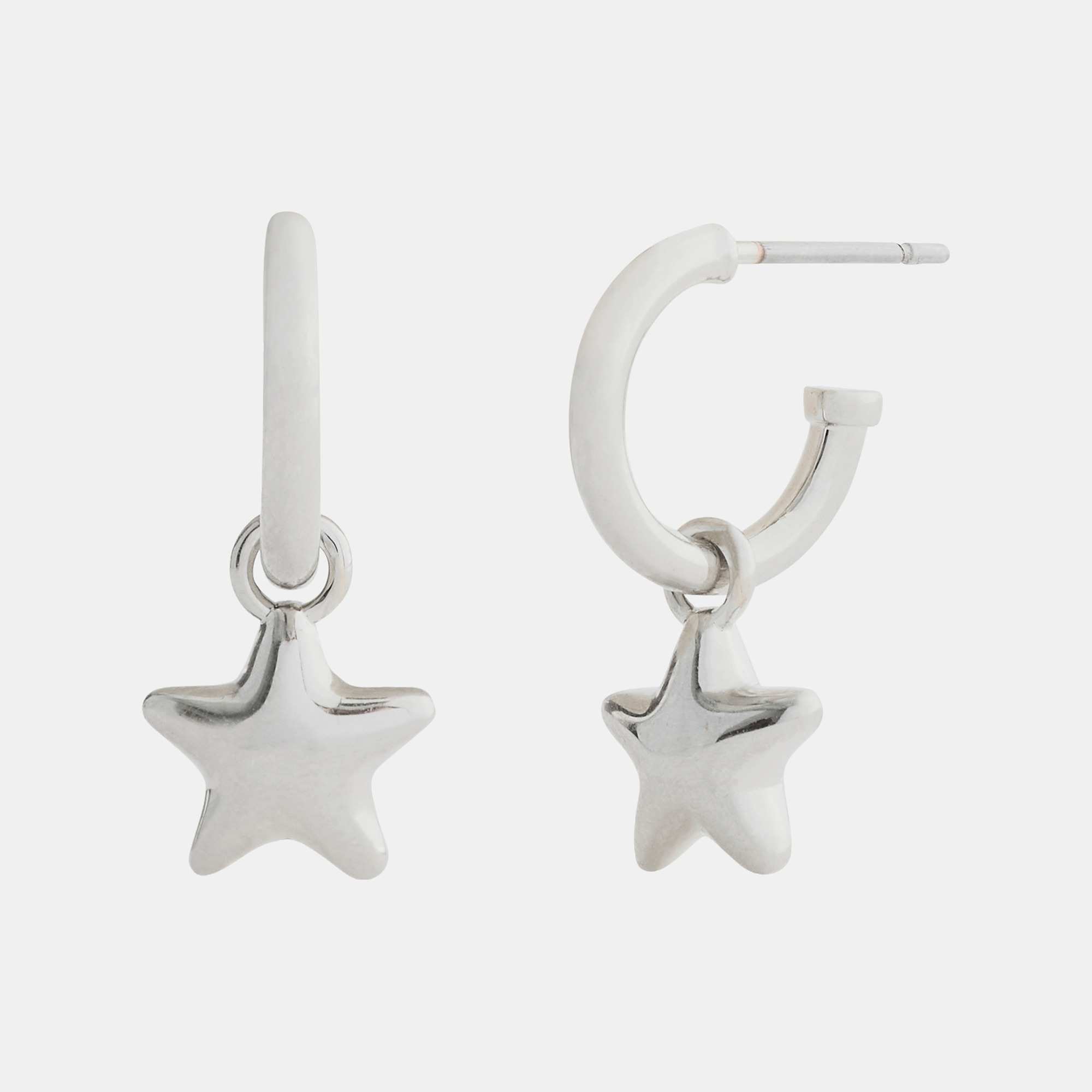 Star Charm Huggie Earrings
