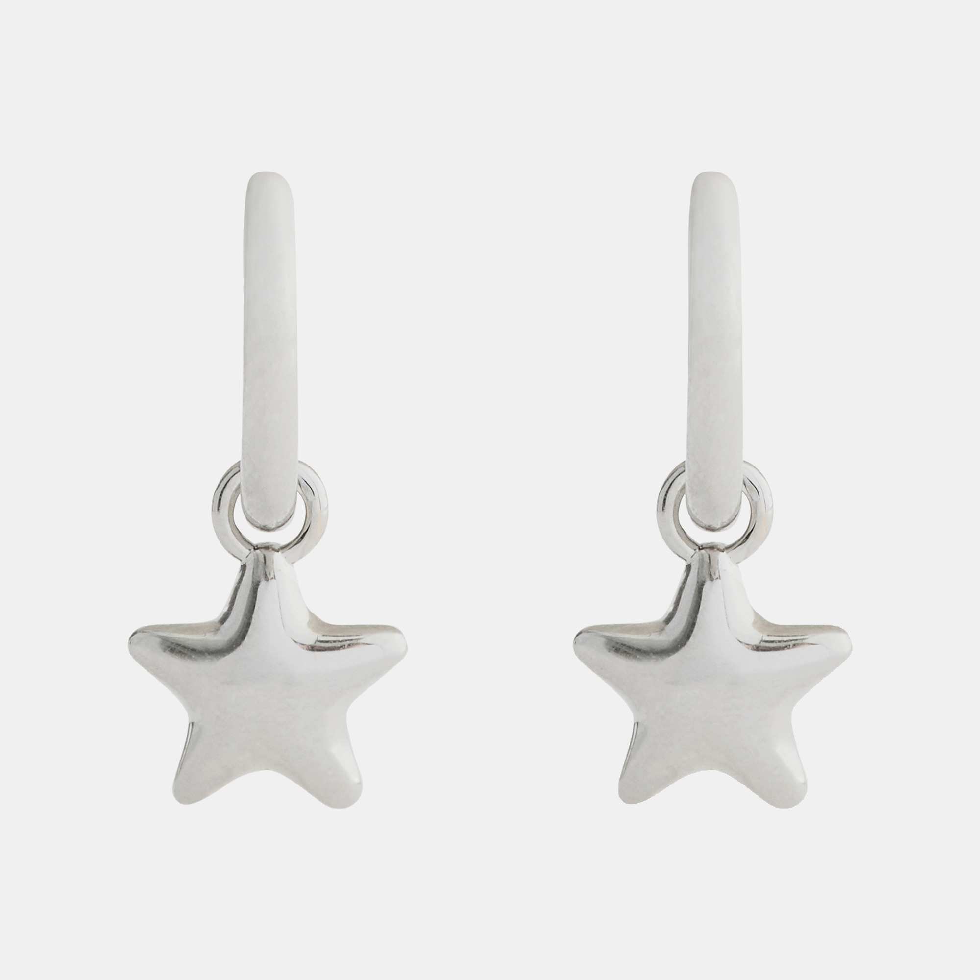Star Charm Huggie Earrings