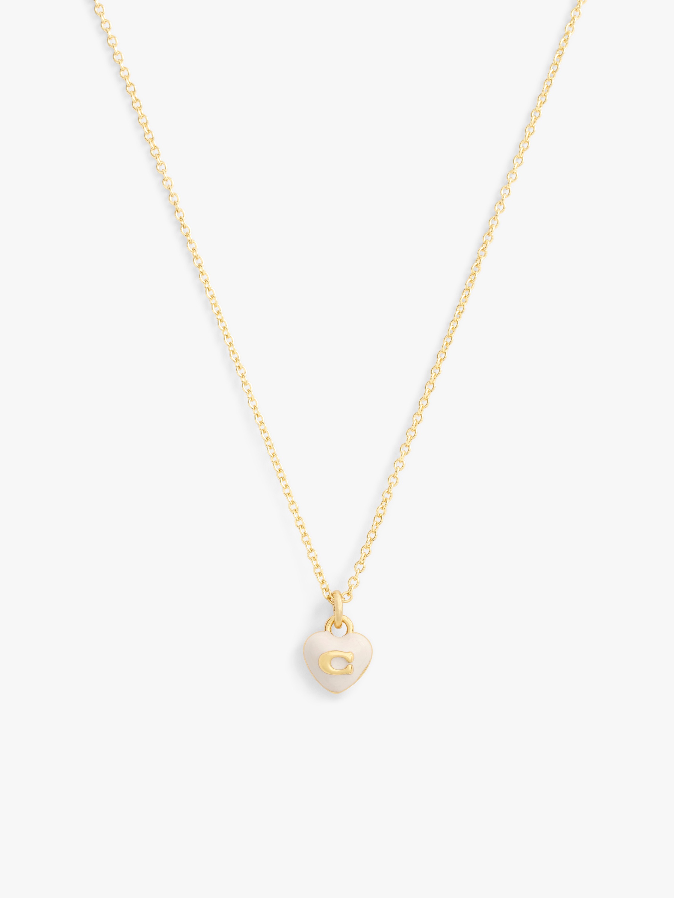 Signature C Heart Pendant Necklace