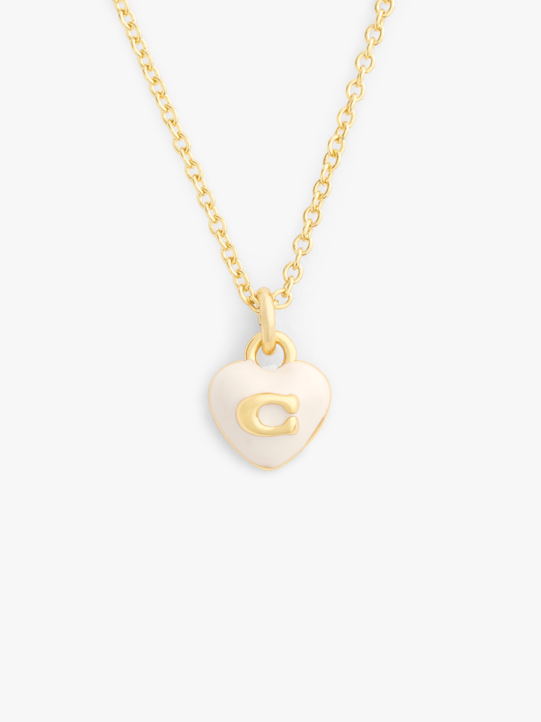 Signature C Heart Pendant Necklace