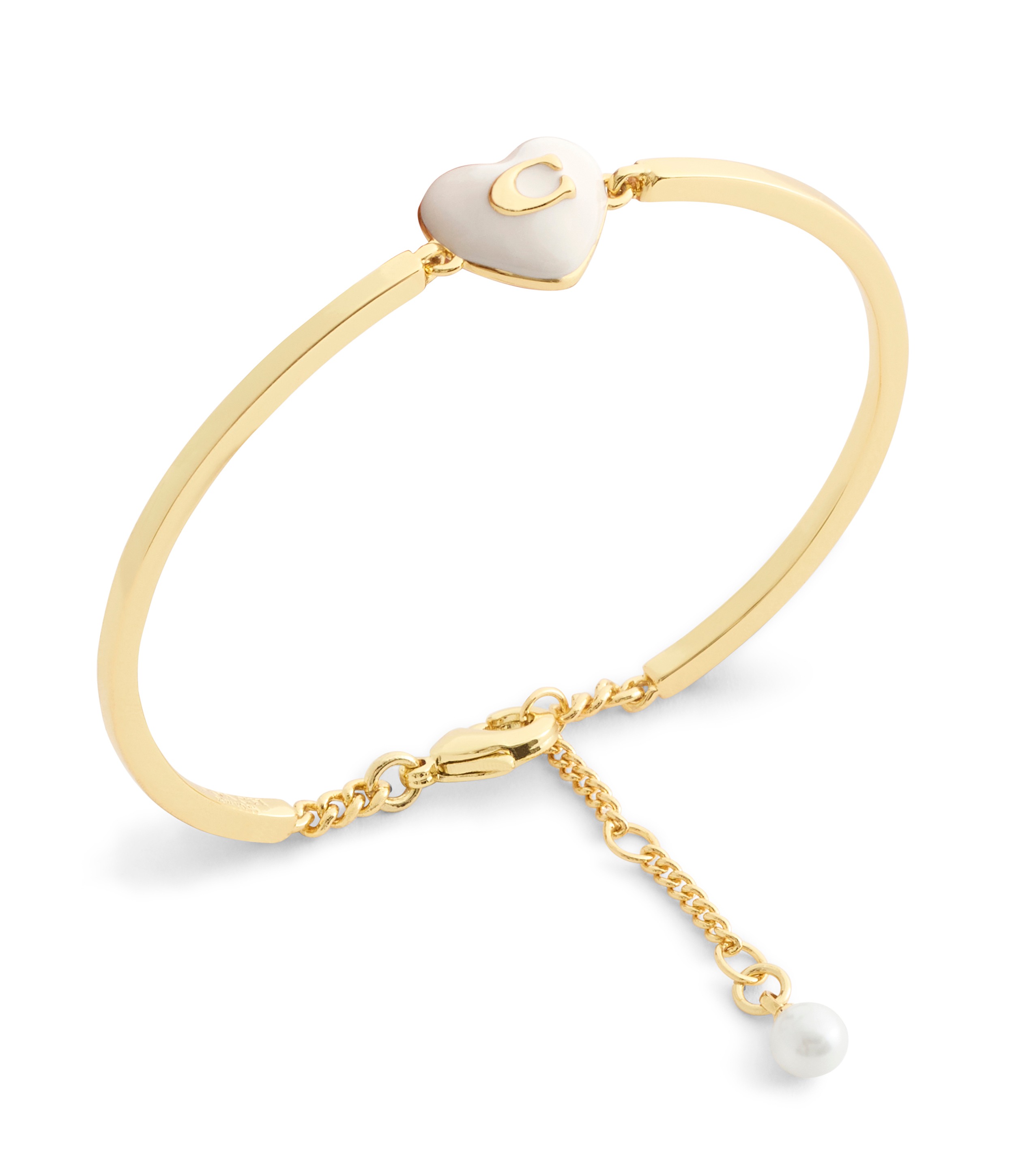 Signature C Heart Cuff Bracelet