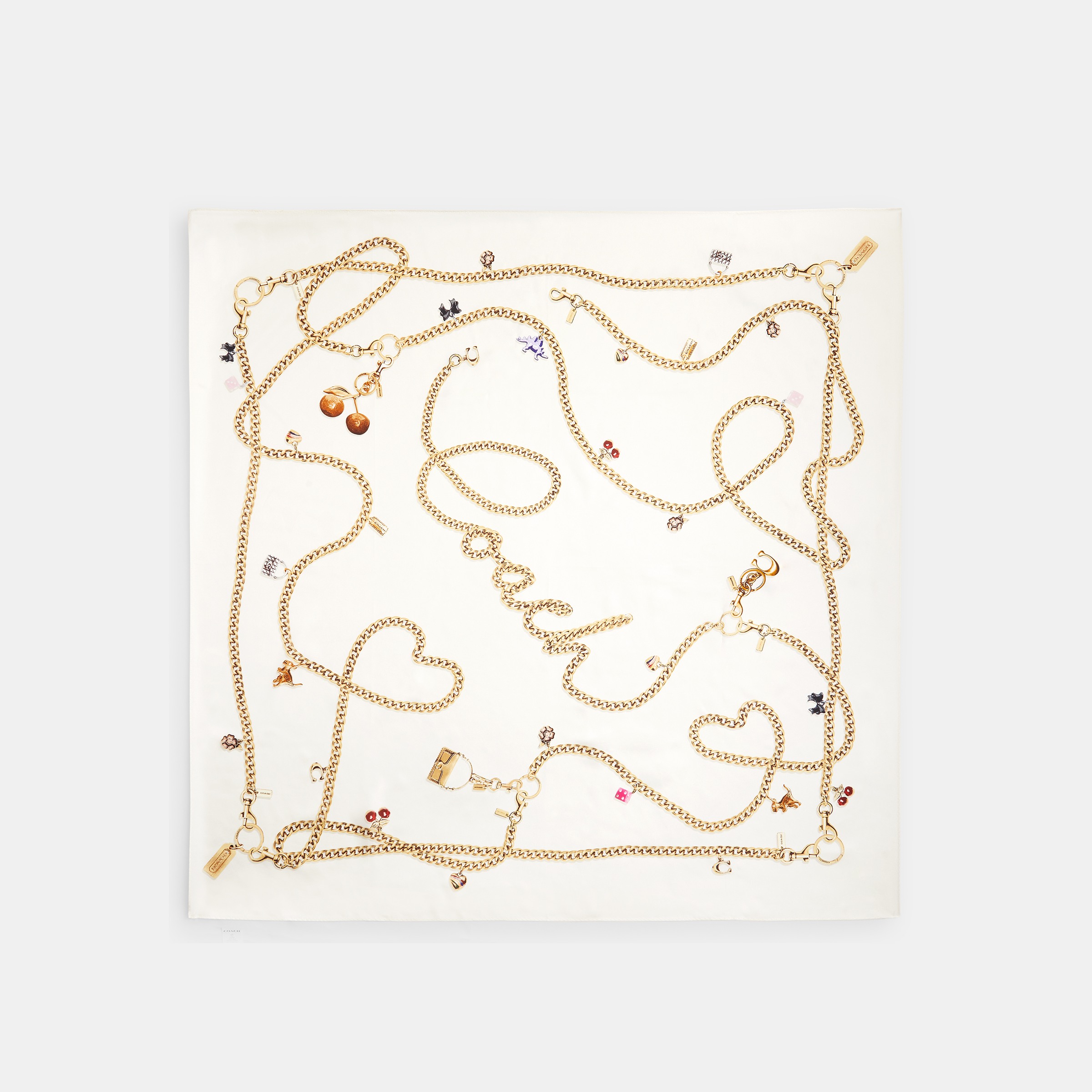 Charms Printed Silk Square