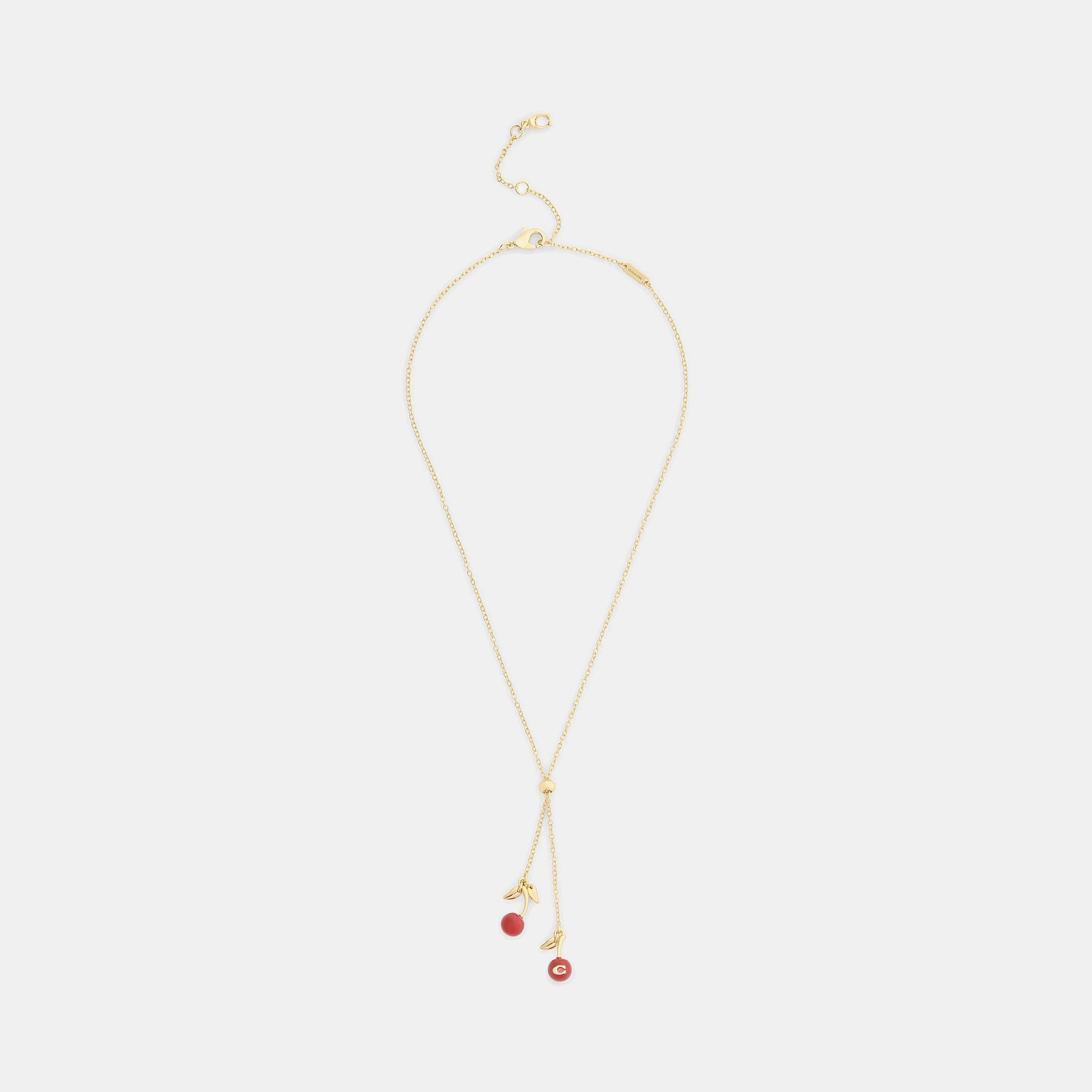 Cherry Slide Pendant Necklace