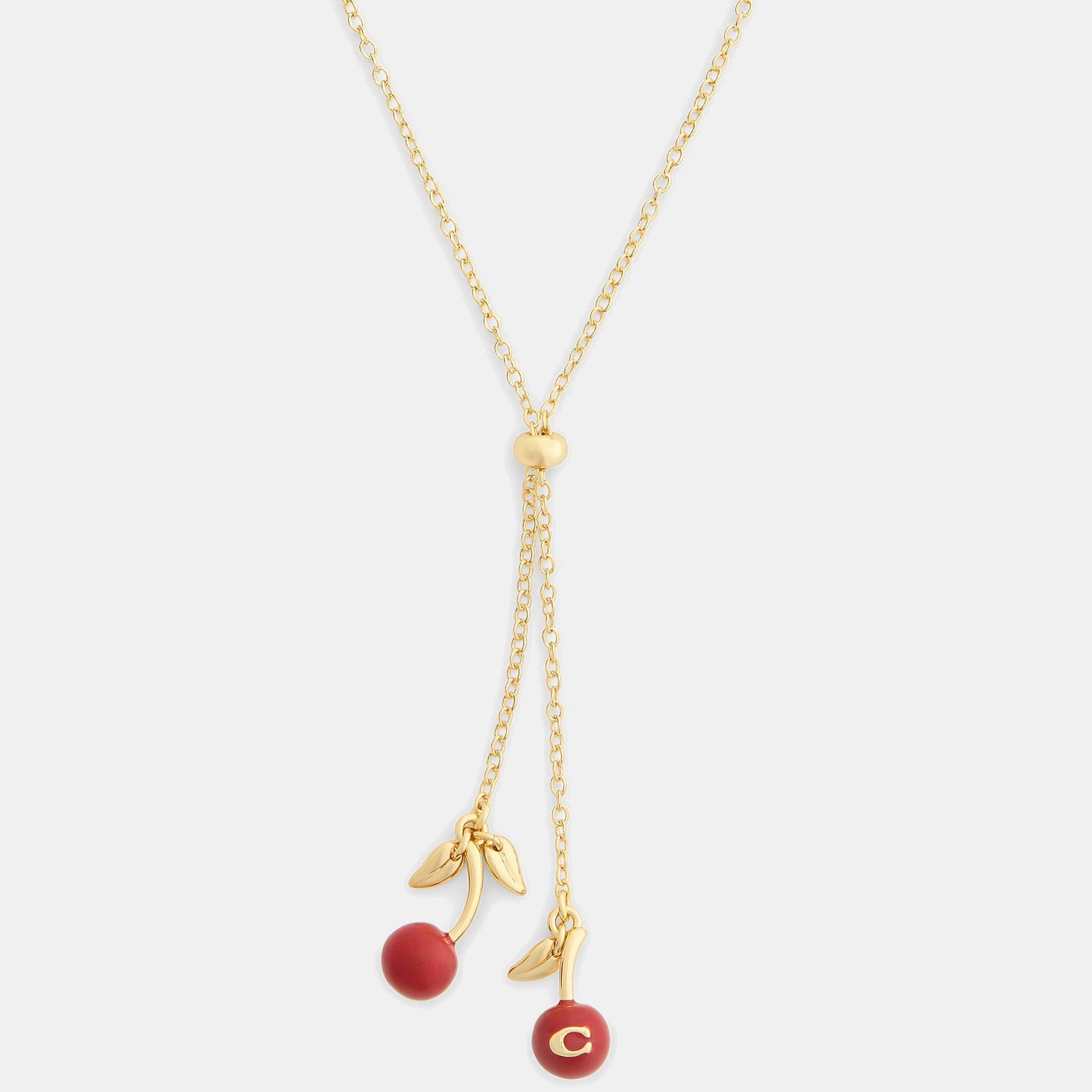 Cherry Slide Pendant Necklace
