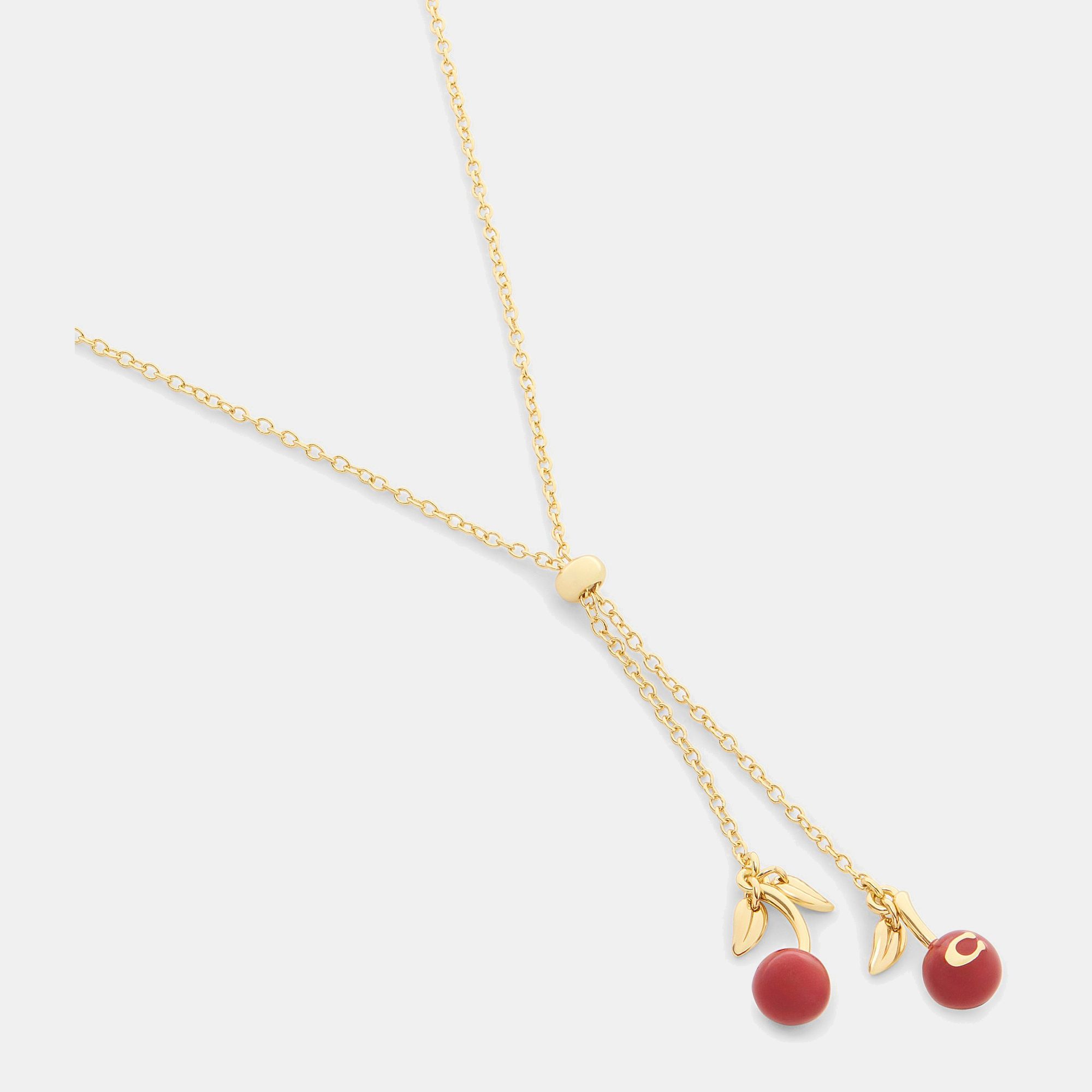 Cherry Slide Pendant Necklace