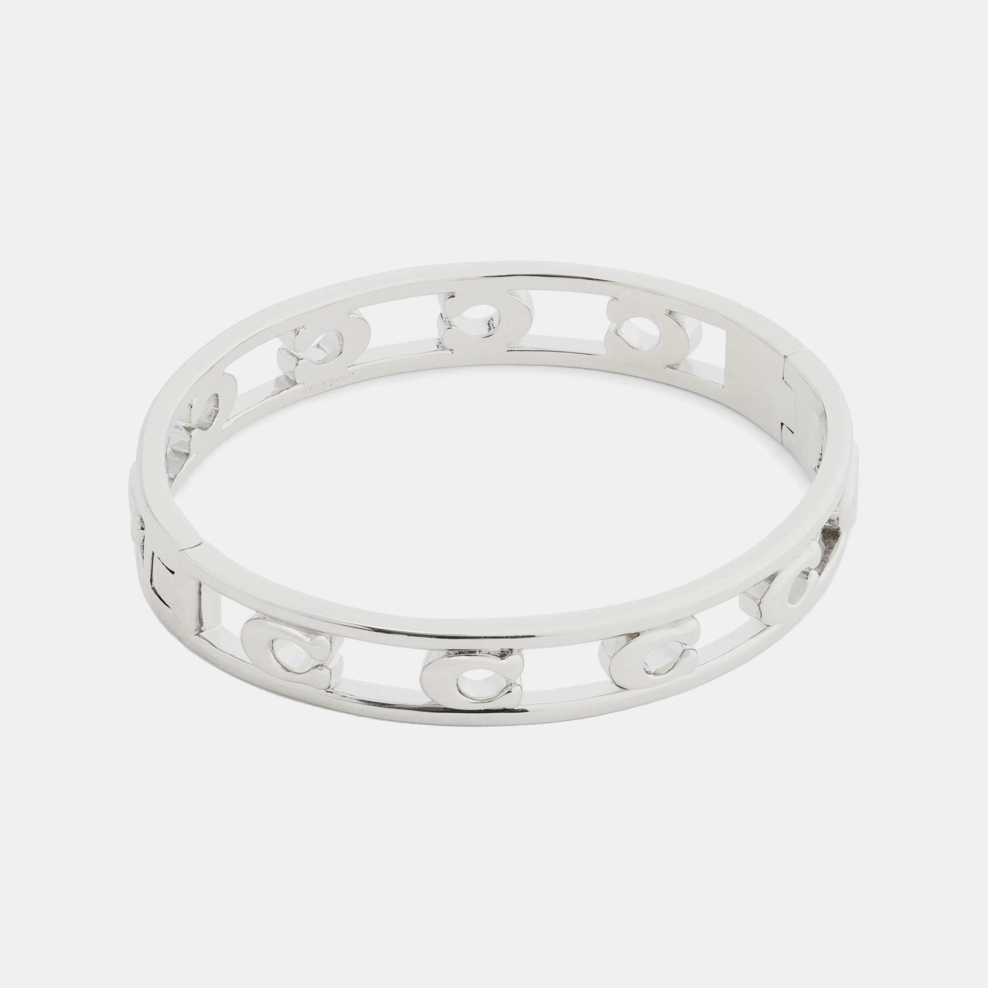 Signature C Openwork Bangle Bracelet