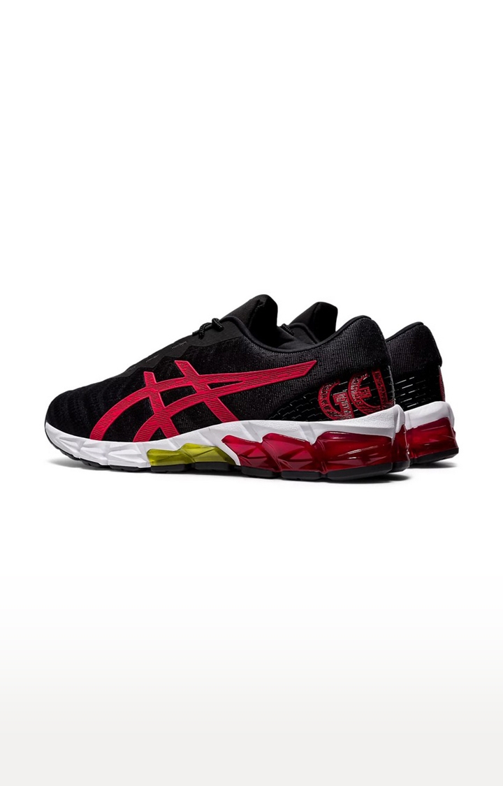 Asics | Men's Black and Red Mesh Running Shoes 2