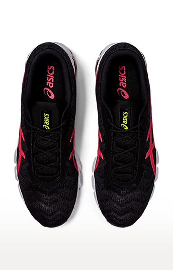 Asics | Men's Black and Red Mesh Running Shoes 3
