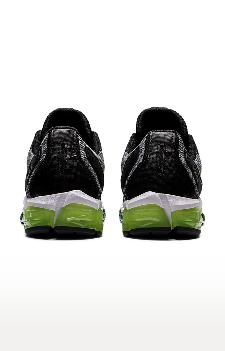 Men's Black and Grey Mesh Running Shoes