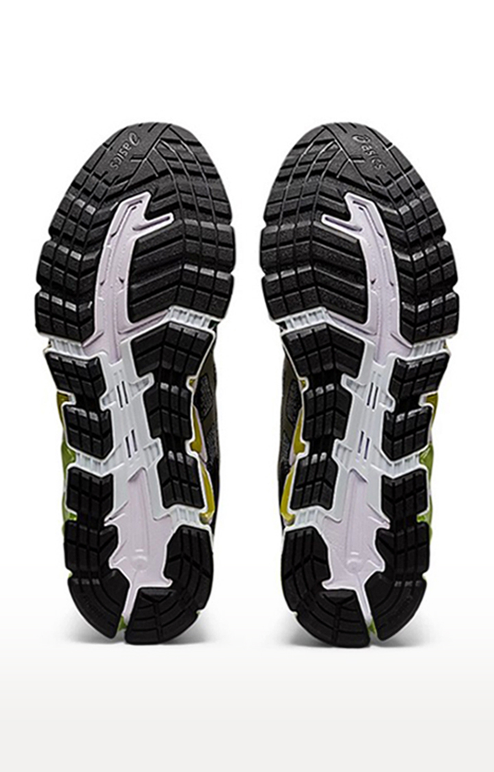 Men's Black and Grey Mesh Running Shoes