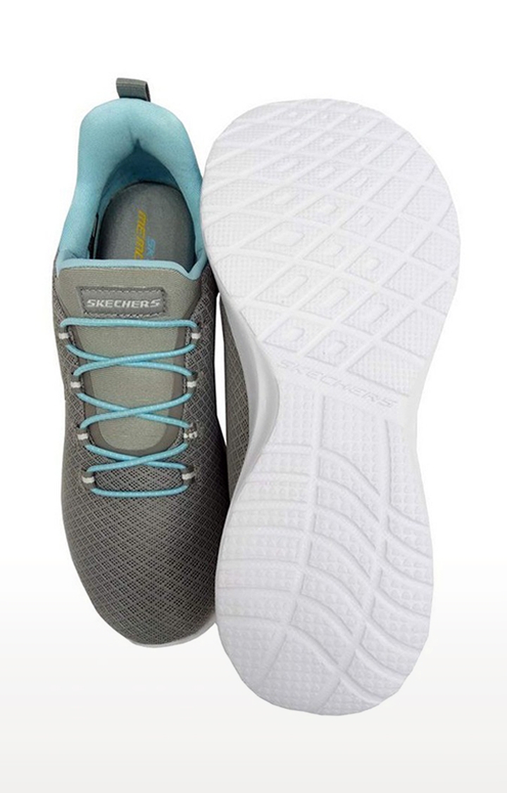 Skechers | Skechers Women's Dynamight Grey Light Blue Walking Shoes 3