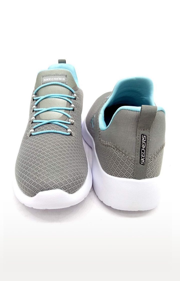 Skechers | Skechers Women's Dynamight Grey Light Blue Walking Shoes 2