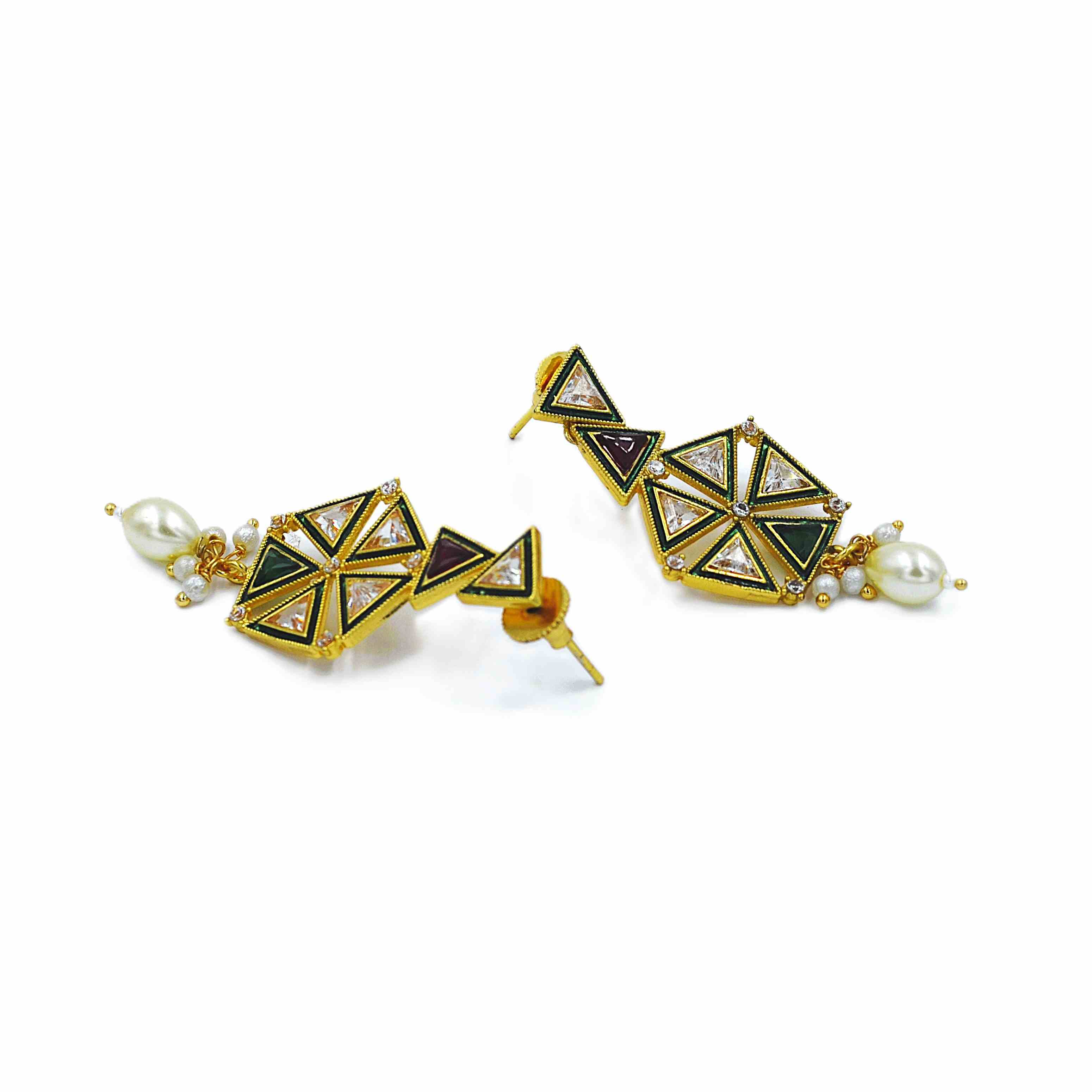 The Nila Gold Plated Designer Choker Set