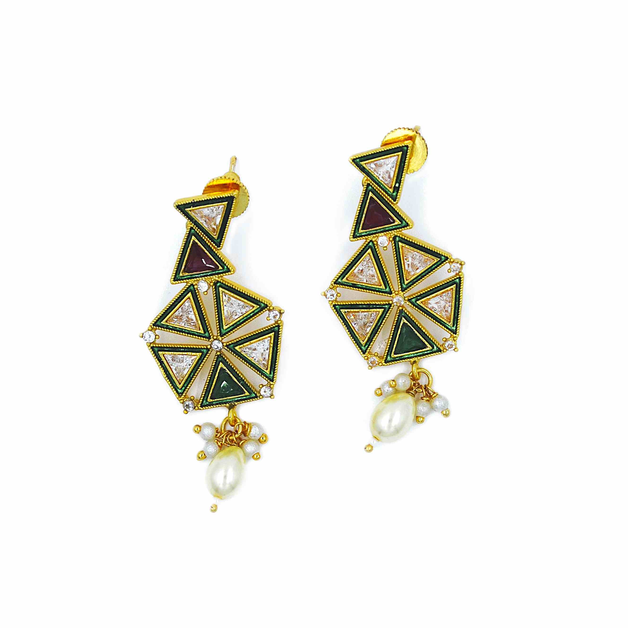 The Nila Gold Plated Designer Choker Set