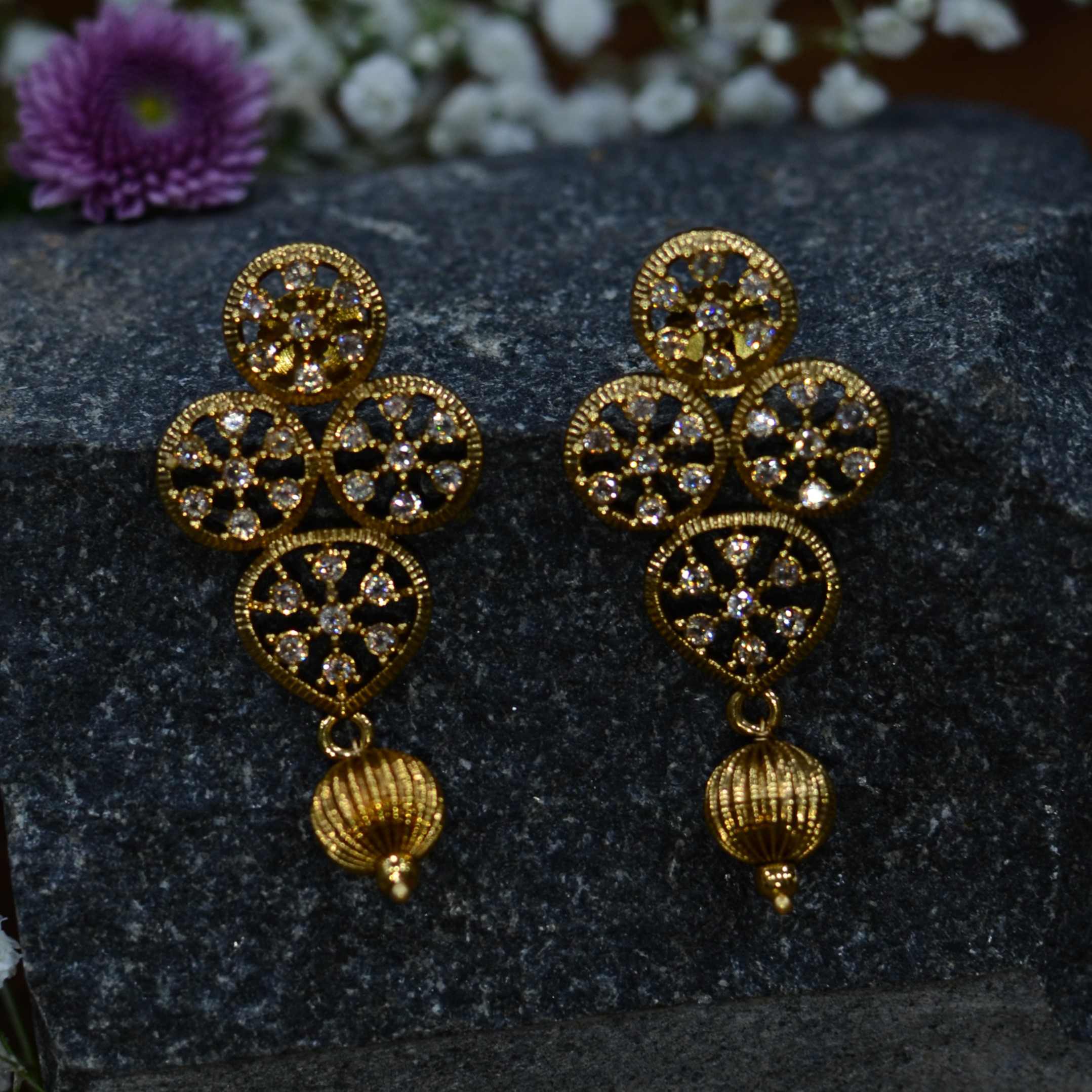 The Nila Gold Plated Statement Necklace Set