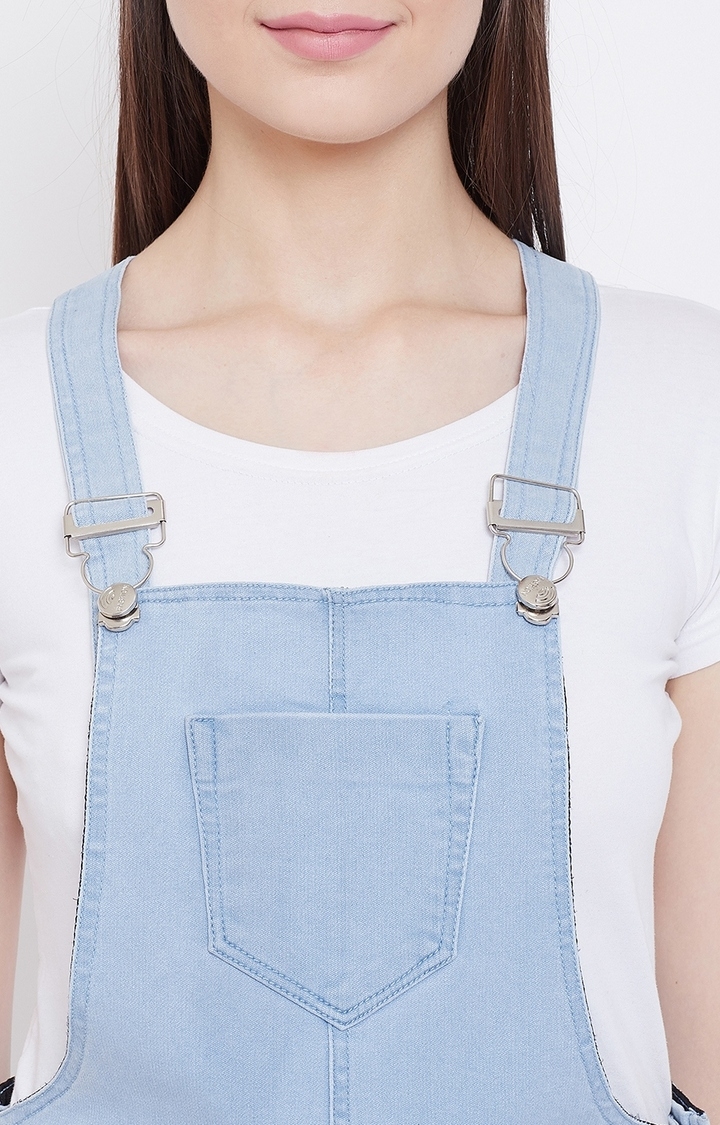 Nifty | Blue Solid Dungarees 5