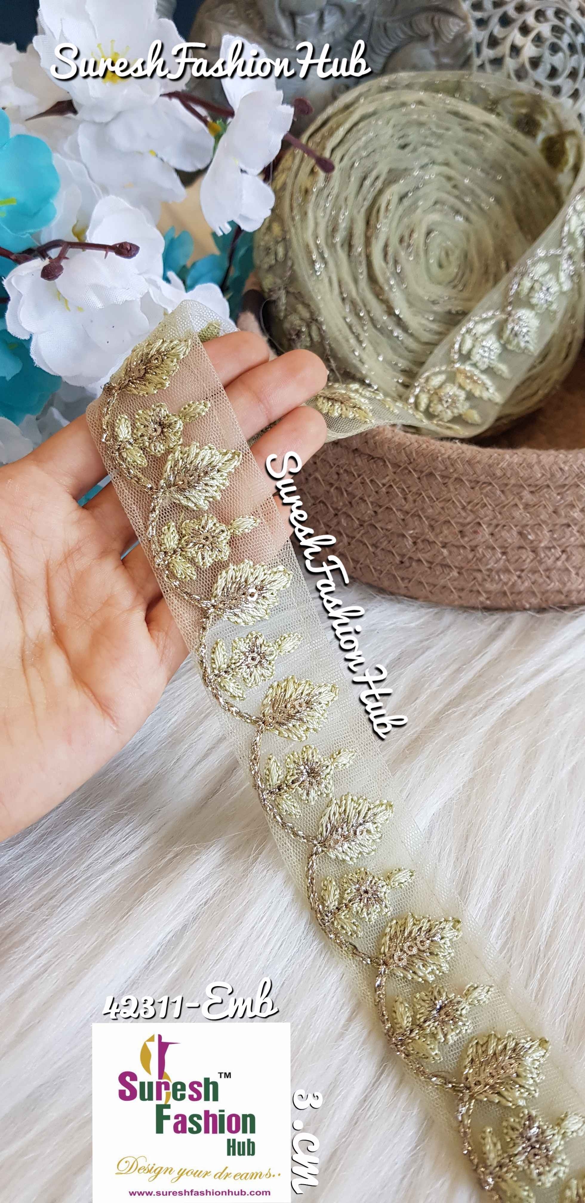 Indian Laces Embellishments Embroidery Saree Border Wholesale Silk Crafting Sewing Decorative Designer Ribbons #Blackborder  #Fancylaces #Decorativetrims #Embroideredborder #Sewingtrims #テープ #minne #lndianlaces #Sareeborder #アニー都城 #pasamanerías #pasamaneriasbordadas #Embellishments #可愛いマスク #Embroiderytrimmings #アクセサリー