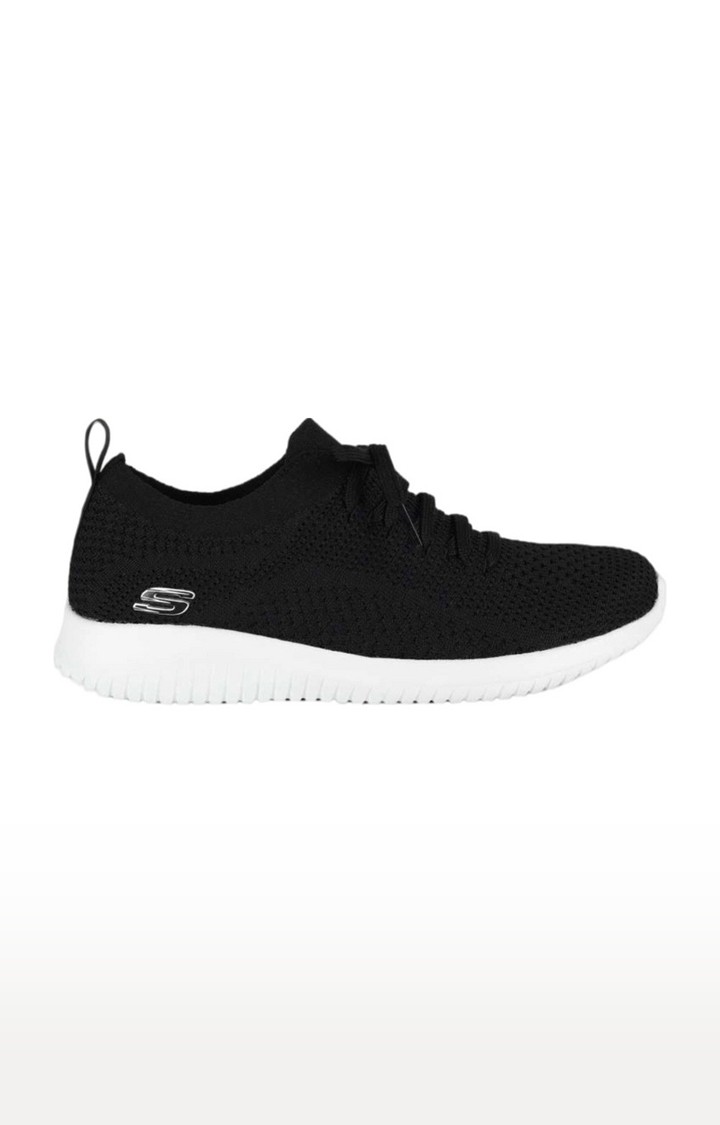 Skechers Women's Ultra Flex-Statements Black/White Sports Shoe_12841-BKW