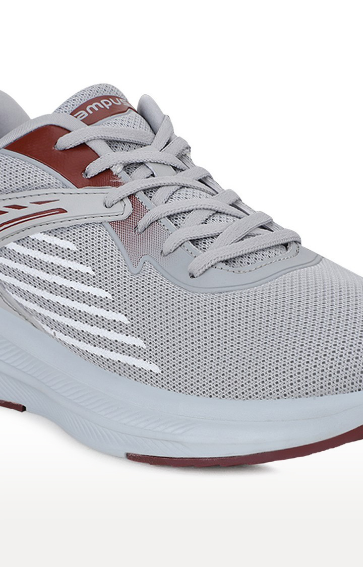 Men's Grey Mesh Running Shoes