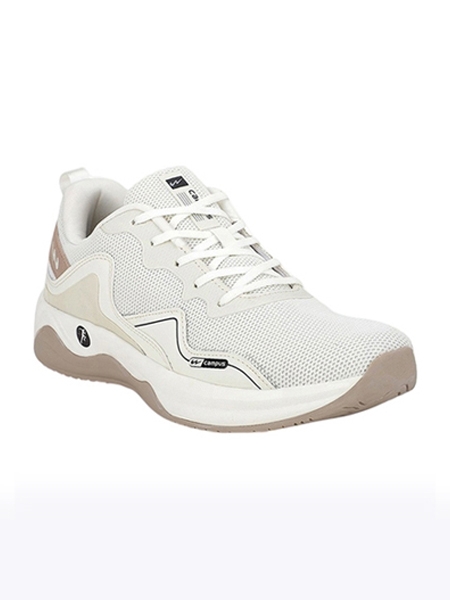 Campus Shoes | Men's White HASHBRO Running Shoes 0