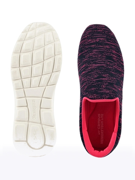 Campus Shoes | Women's Pink AANYA Casual Slip ons 2