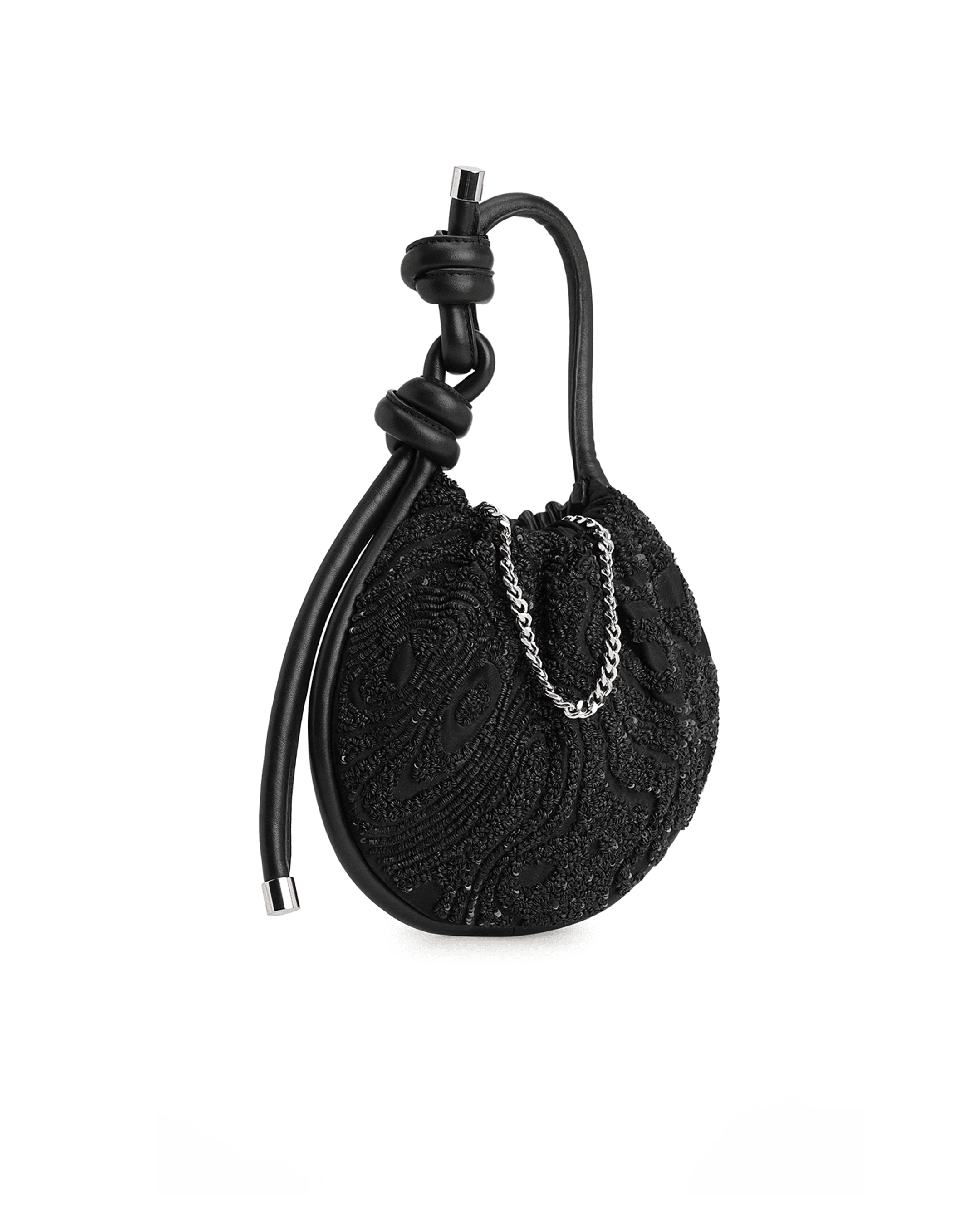 Ina Mini Potli Suminagashi Black