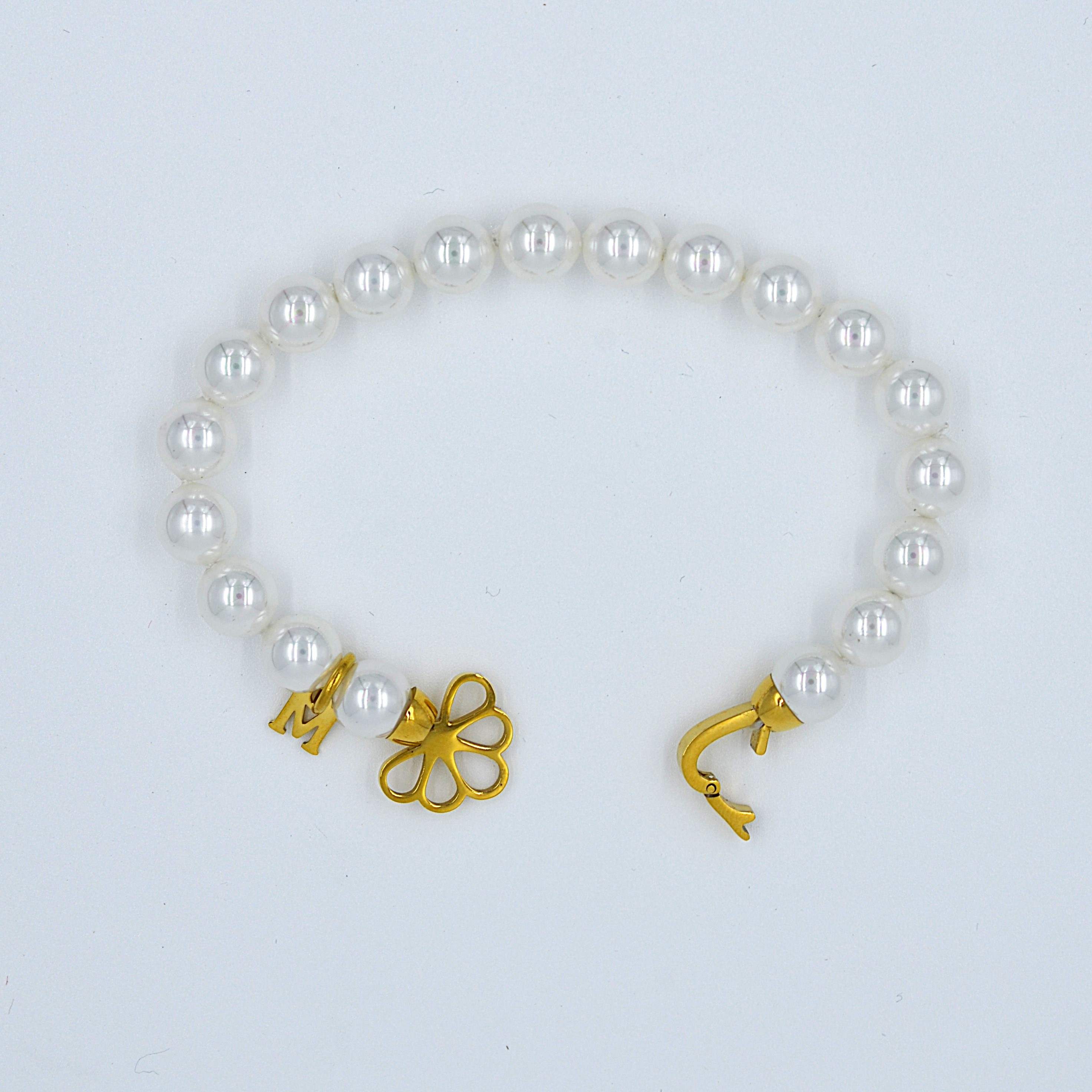 The Nila Gold Plated Pearl Beaded Bracelet