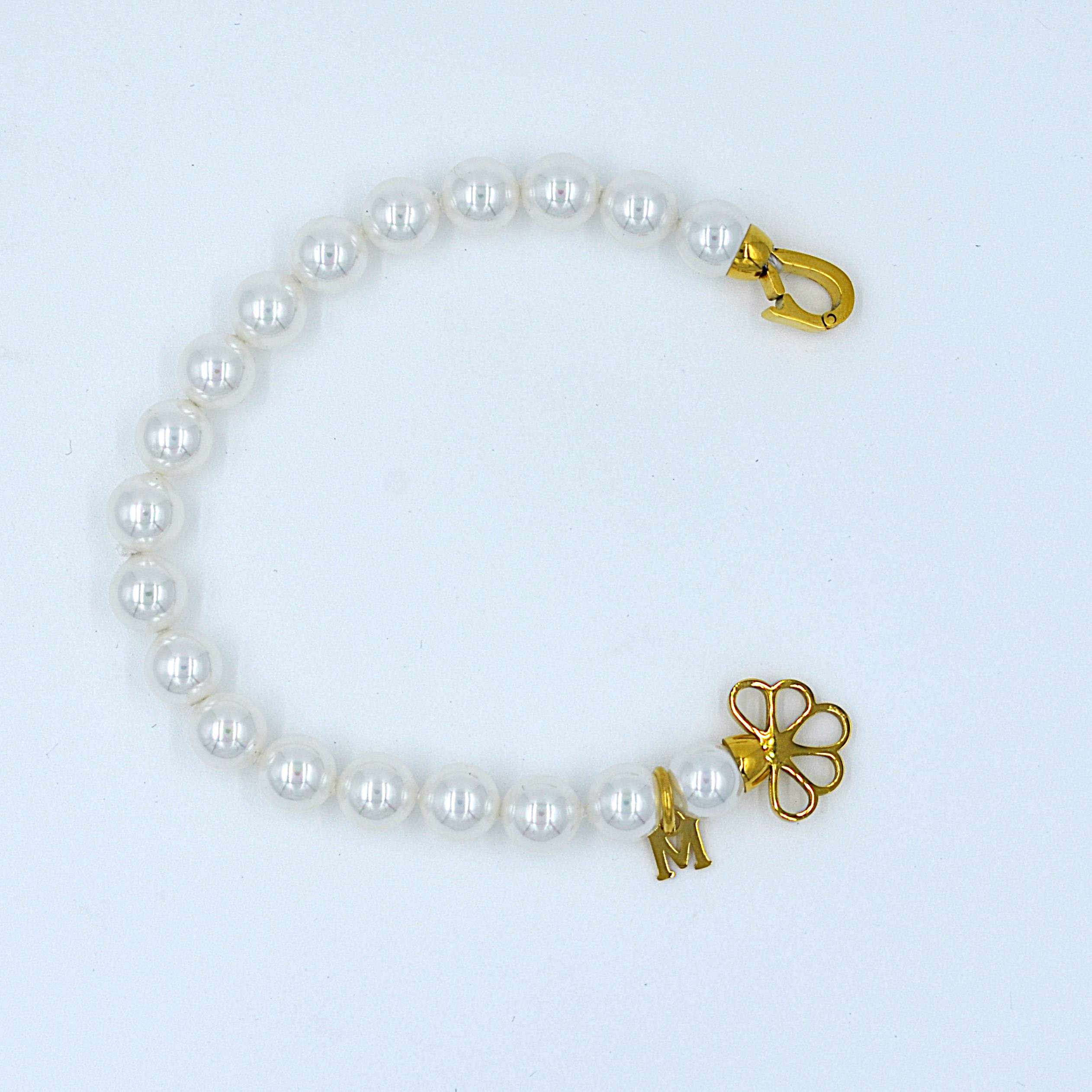 The Nila Gold Plated Pearl Beaded Bracelet