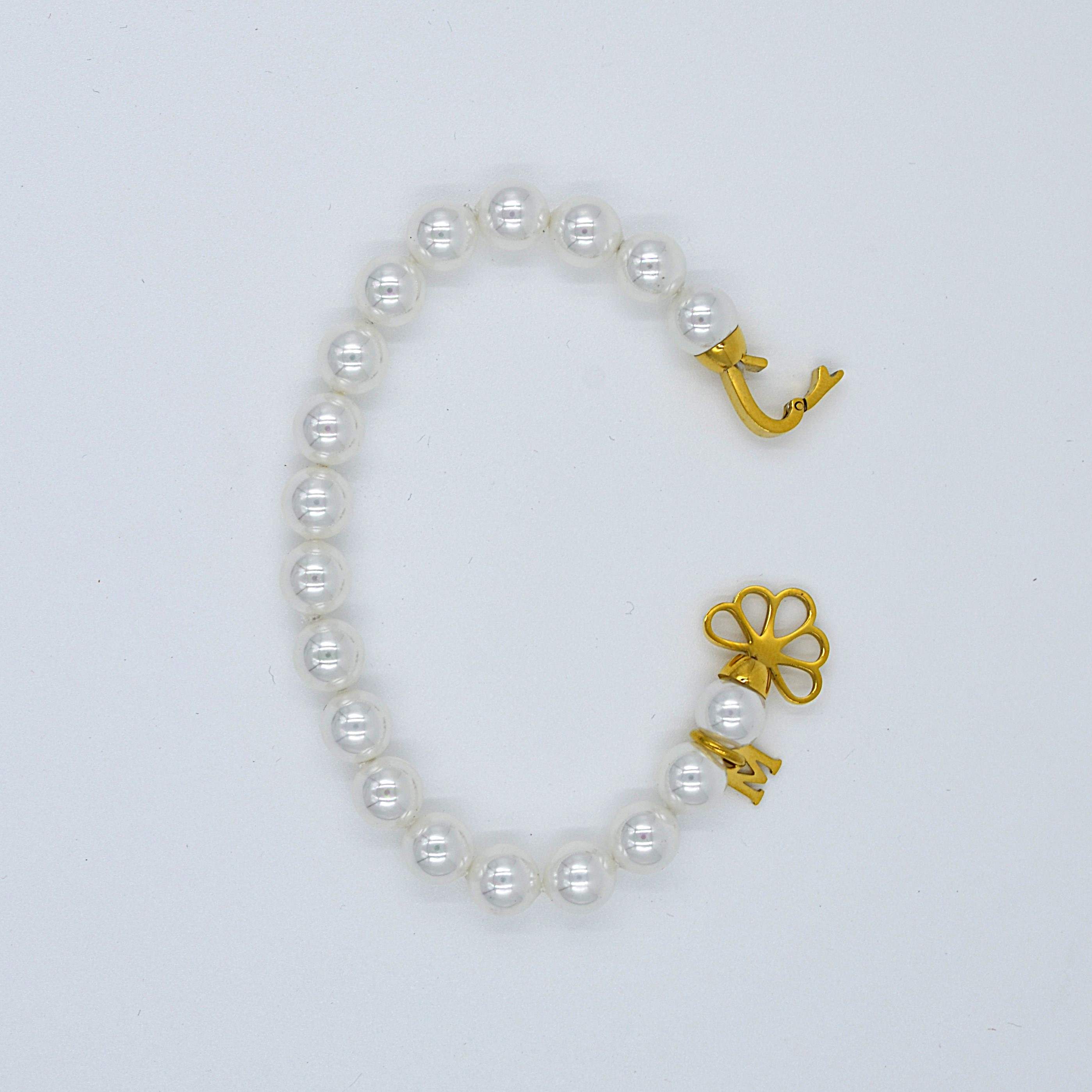 The Nila Gold Plated Pearl Beaded Bracelet