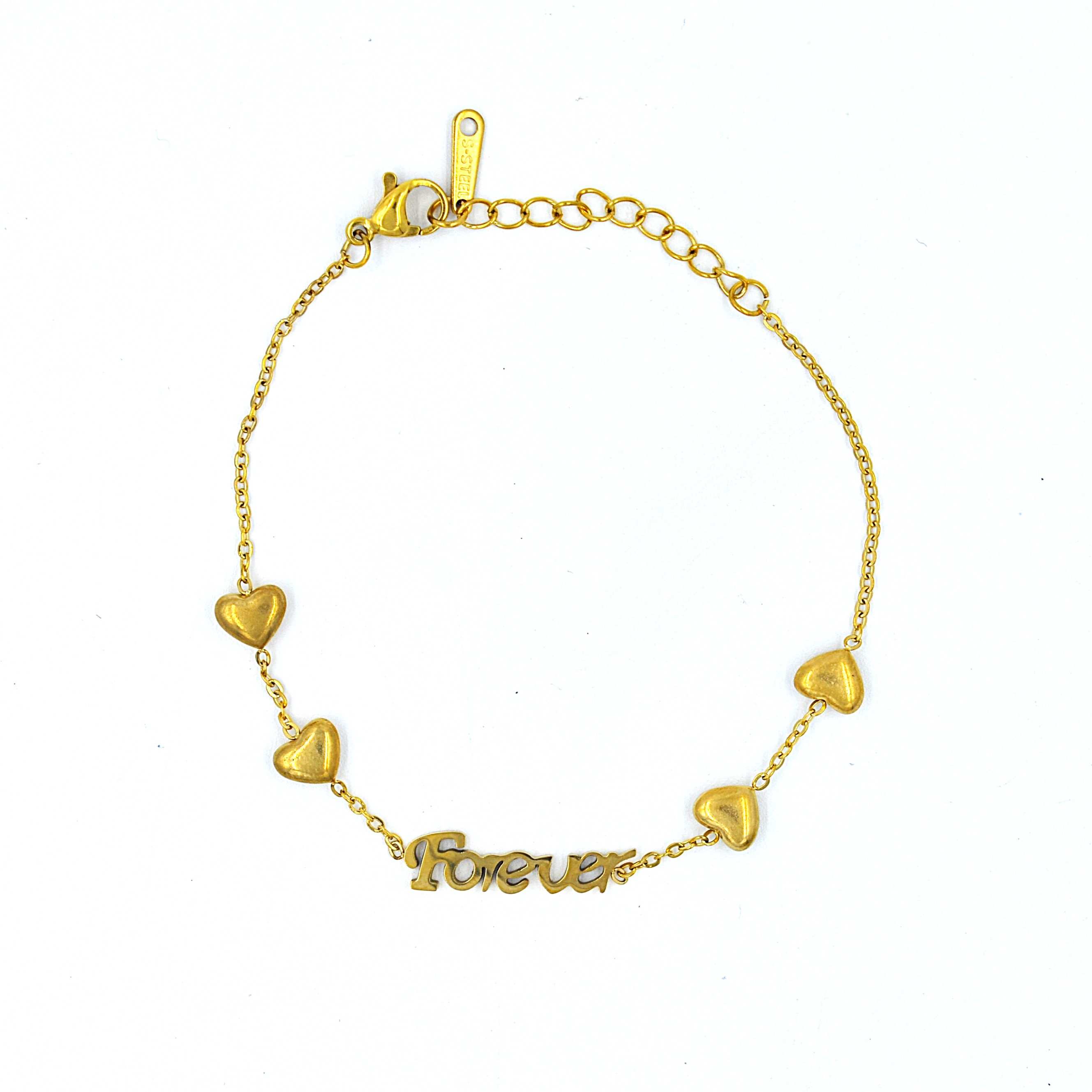 The Nila Gold Plated Forever Bracelet chain