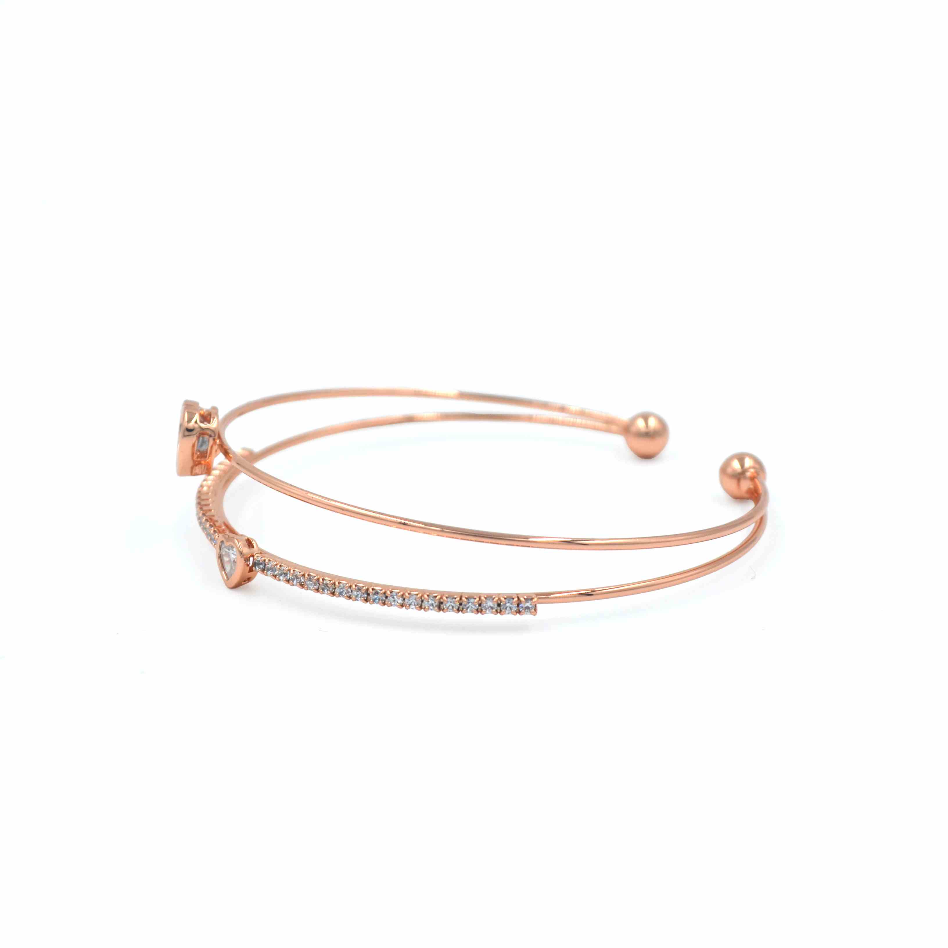 The Nila Rose Gold Fashion Bracelet