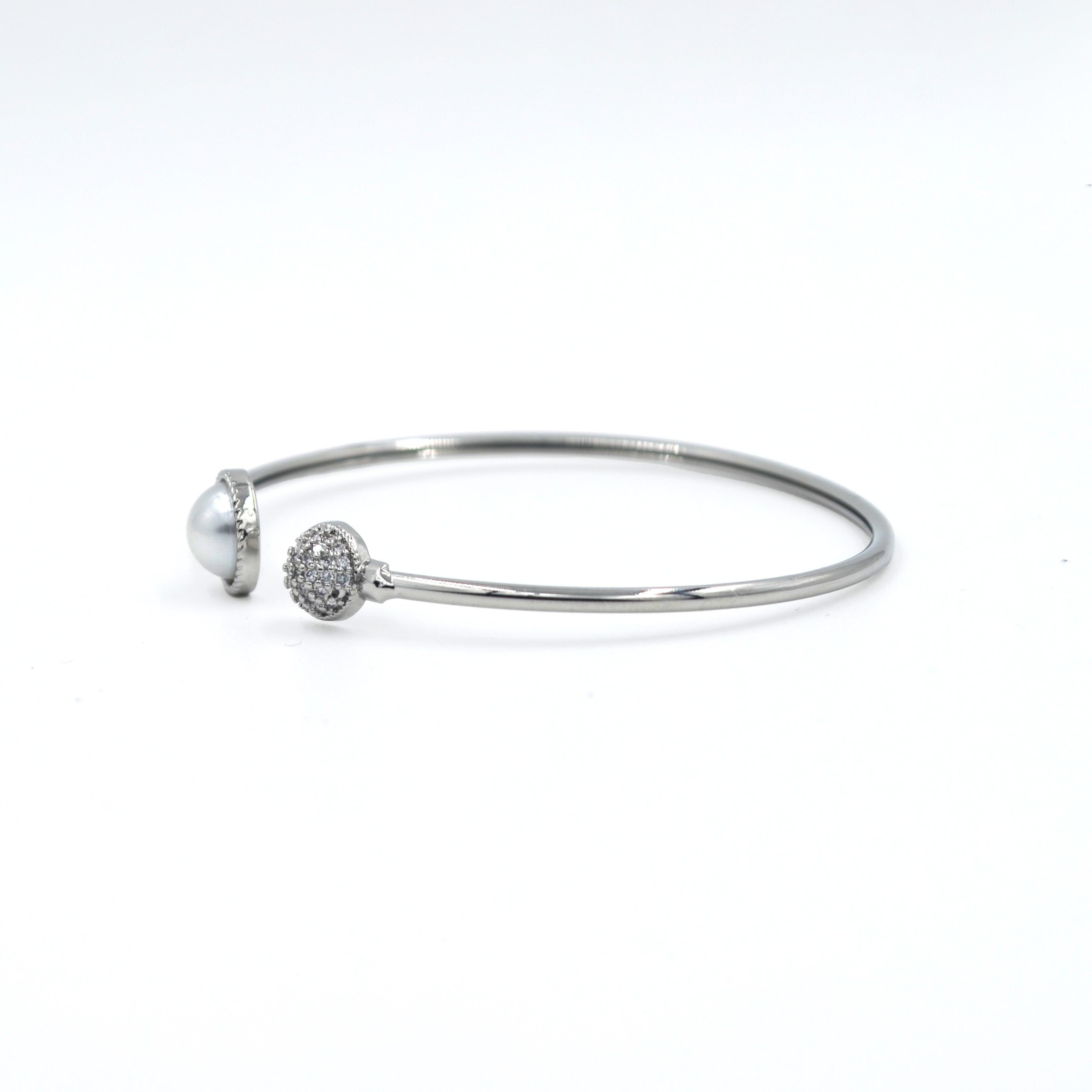 The Nila Sliver Plated Designer Bracelet