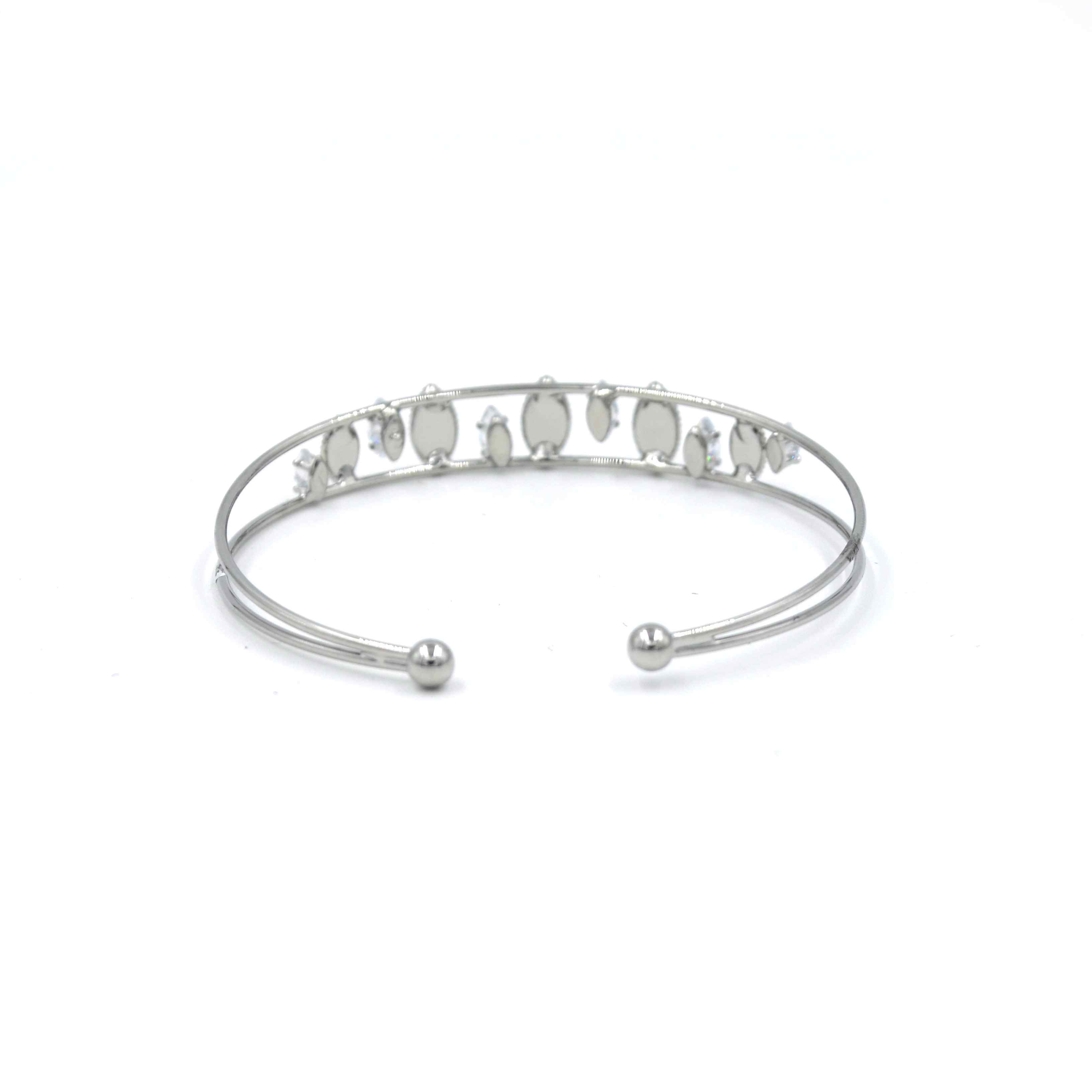 The Nila Sliver Plated Designer Bracelet