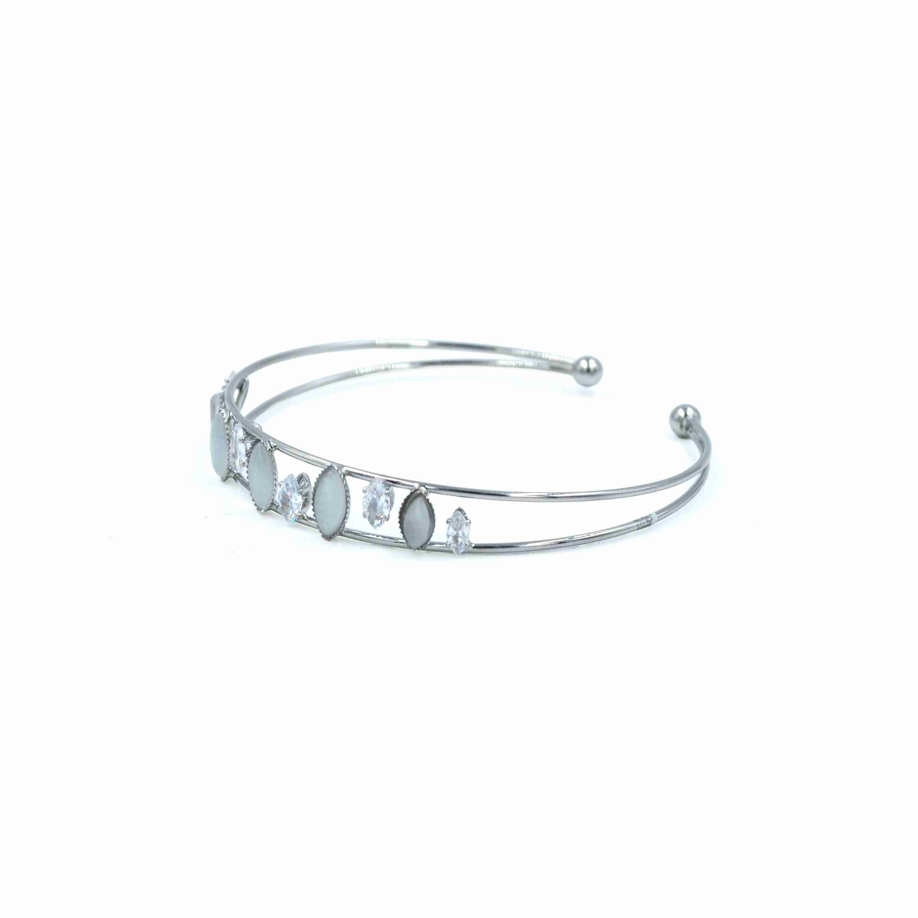 The Nila Sliver Plated Designer Bracelet