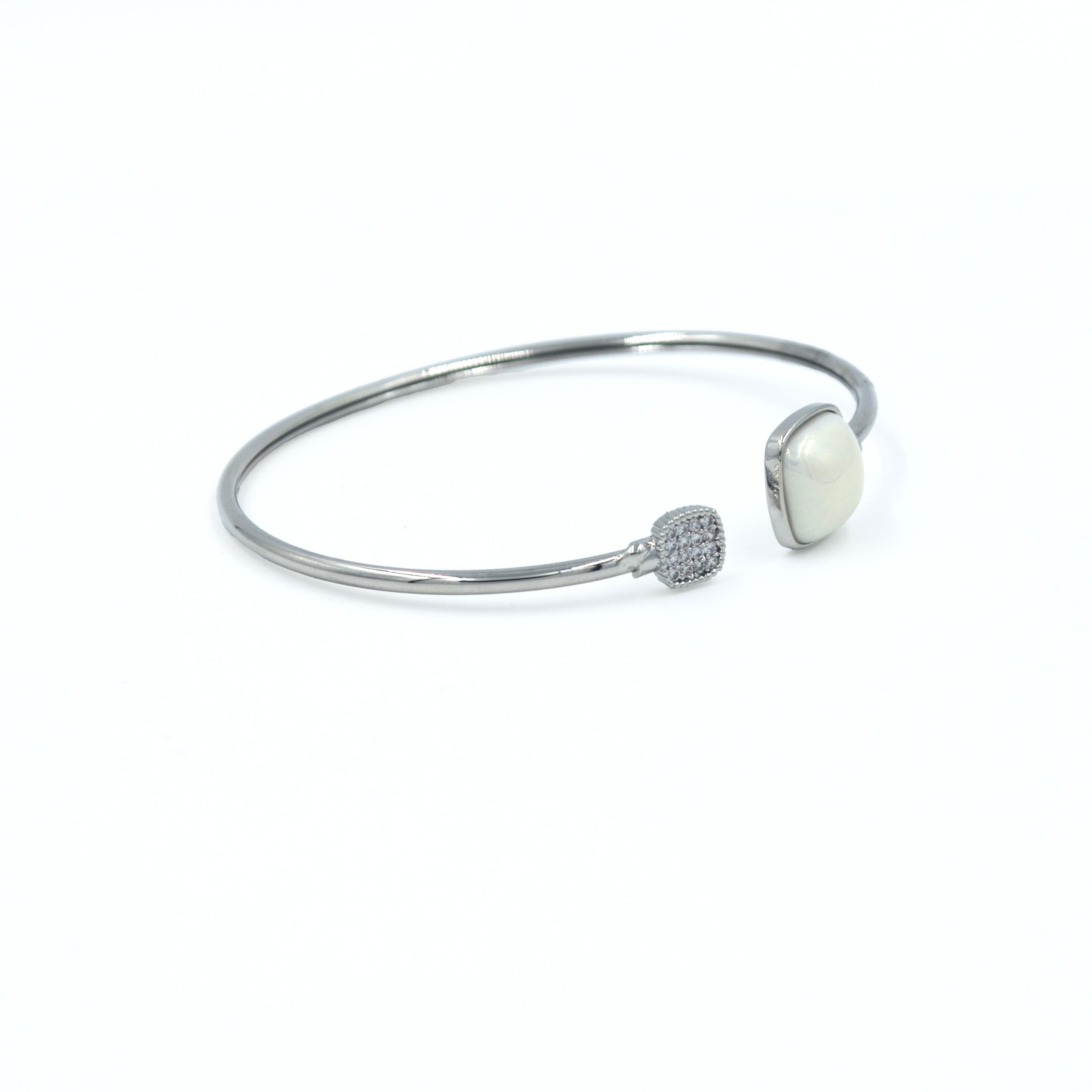 The Nila Sliver Plated Designer Bracelet