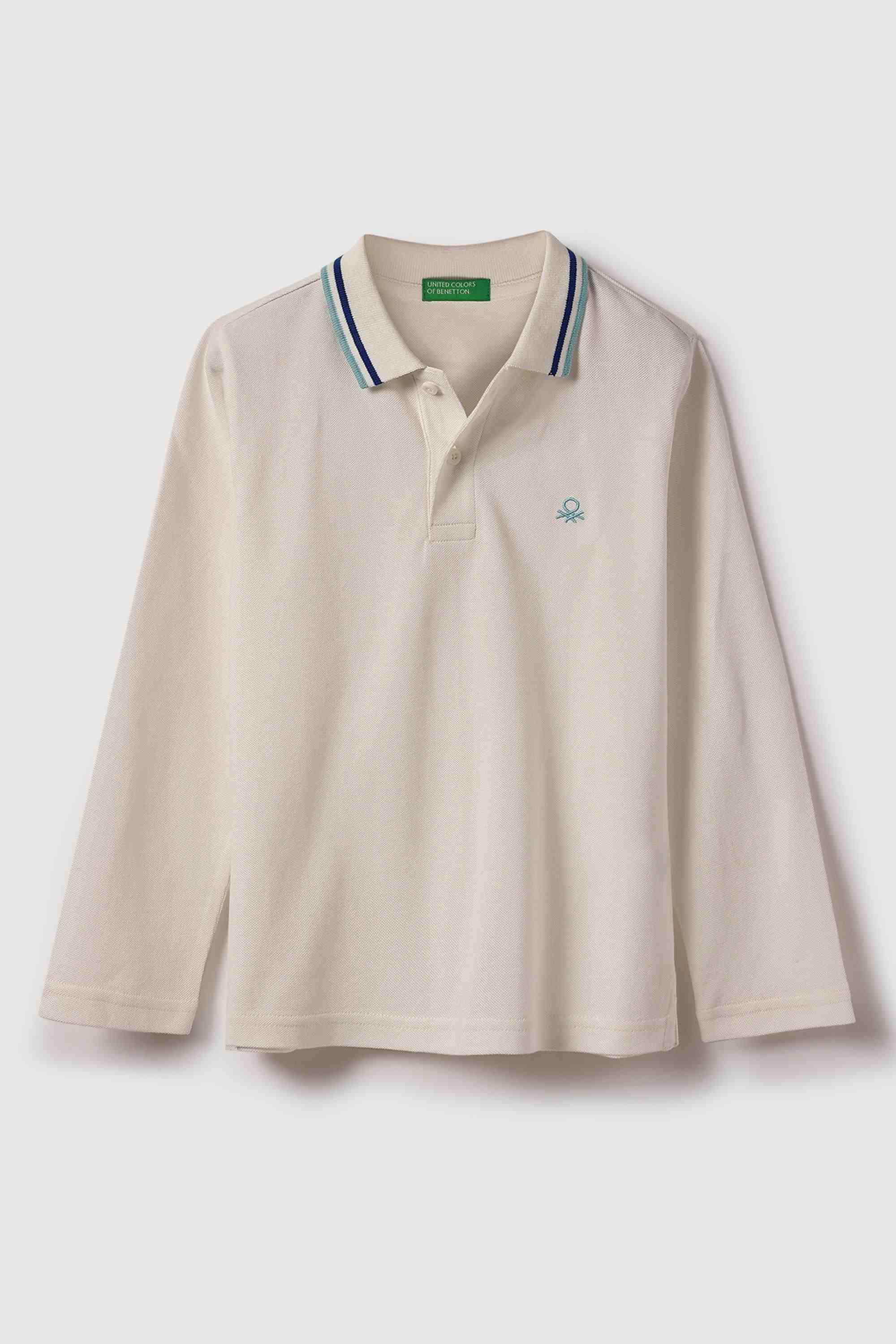 Solid Cotton Polo Boy's T-Shirt