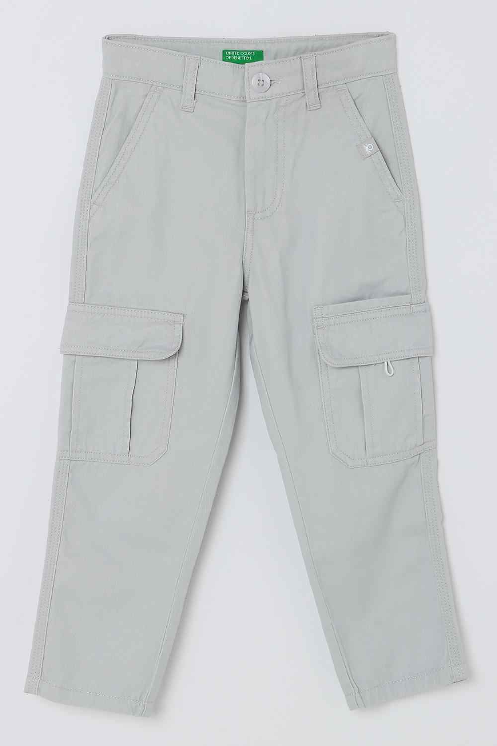 Blended Fabric Regular Fit Boys Trousers