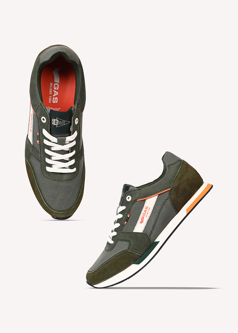Men Dolce Drive Olive Trainers