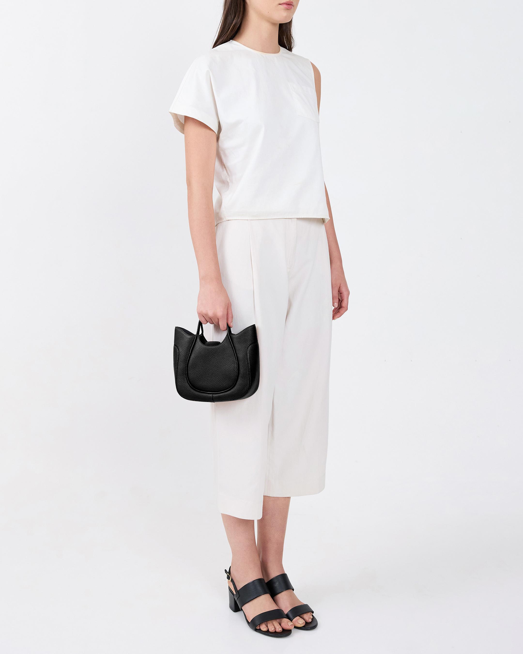 Katrina Mini Tote Wave Pebble Black
