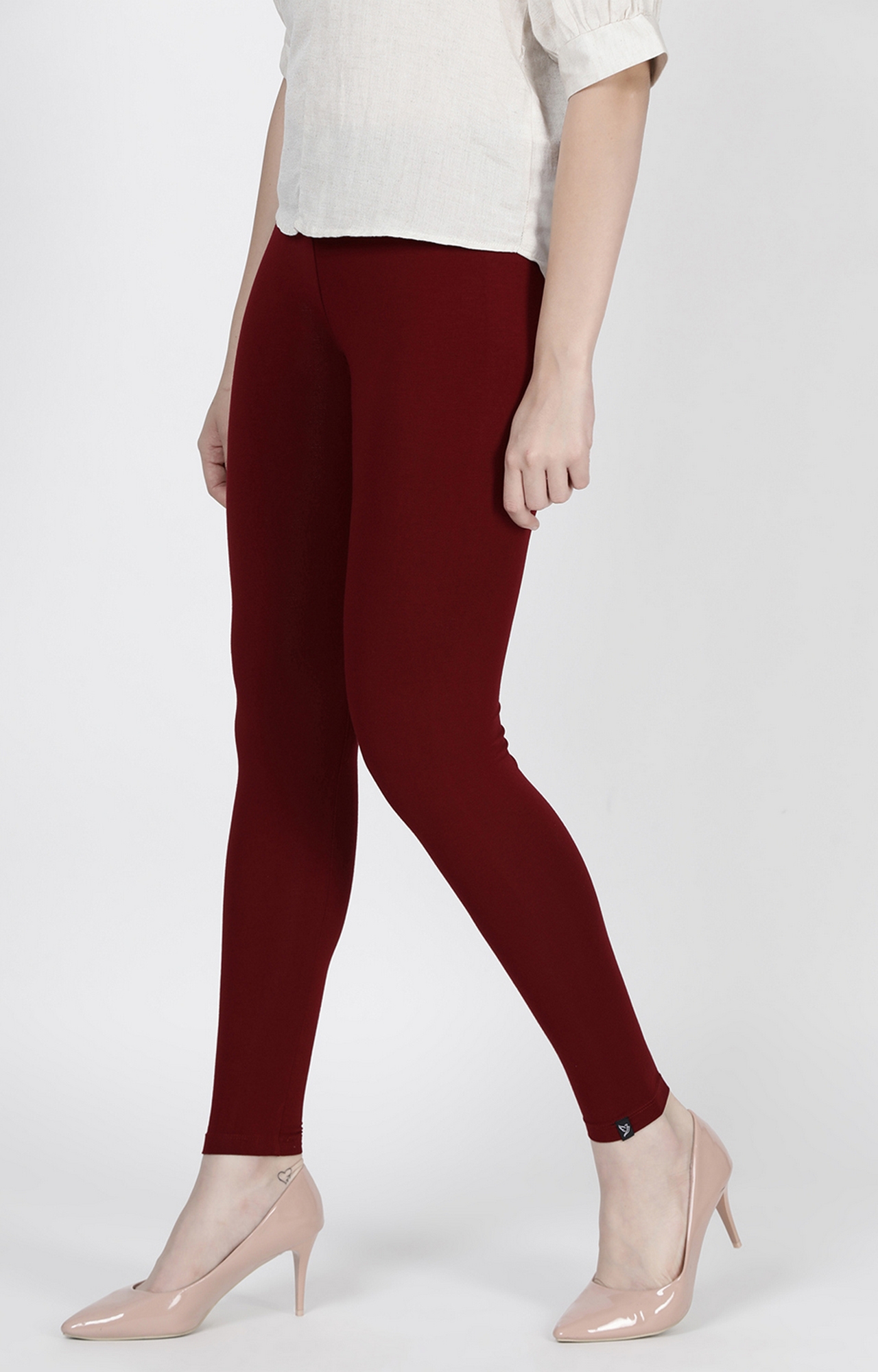 Buy Twin Birds Women Solid Colour Ankle Length Legging with
