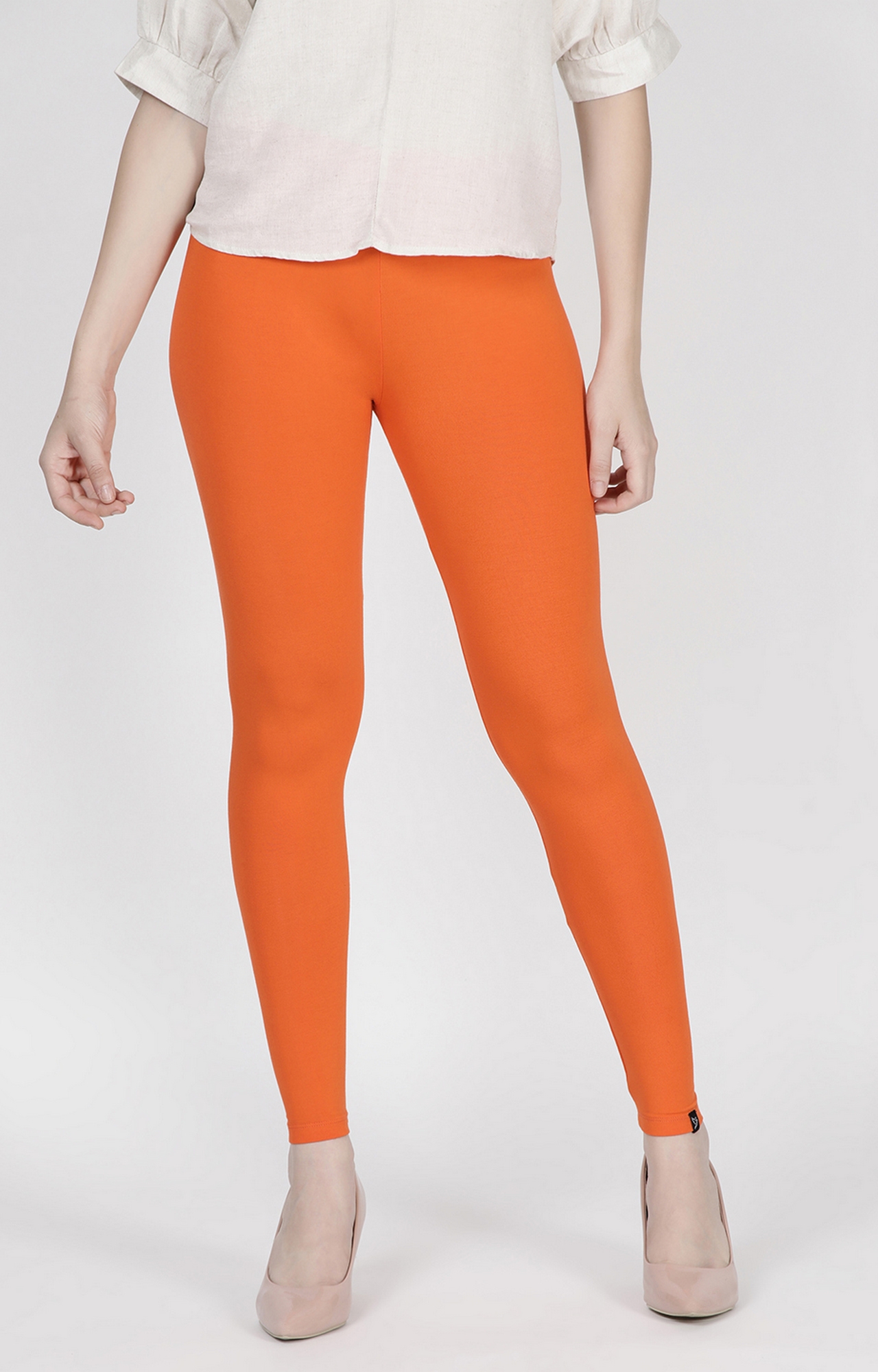 Twin Birds Online - Add the all new ankle length long and lean fit leggings  that are tapered in the bottom to give a stylish look. #leggings #anklefit  #blueleggings #twinbirdsleggings #bestquality #cottonleggings #