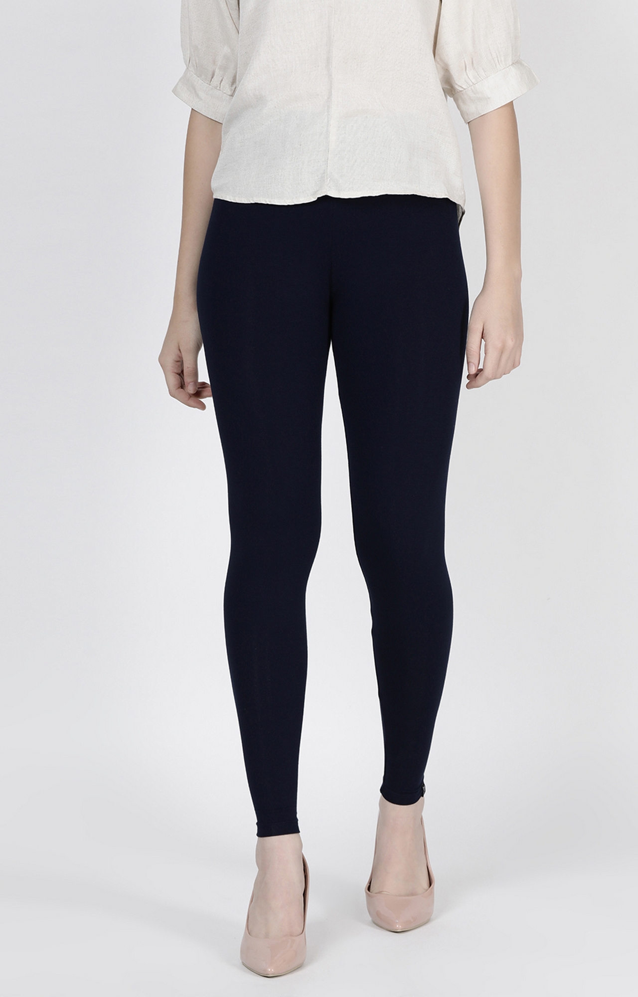 DryMove™ Seamless Sports tights - Steel blue - Ladies | H&M IN