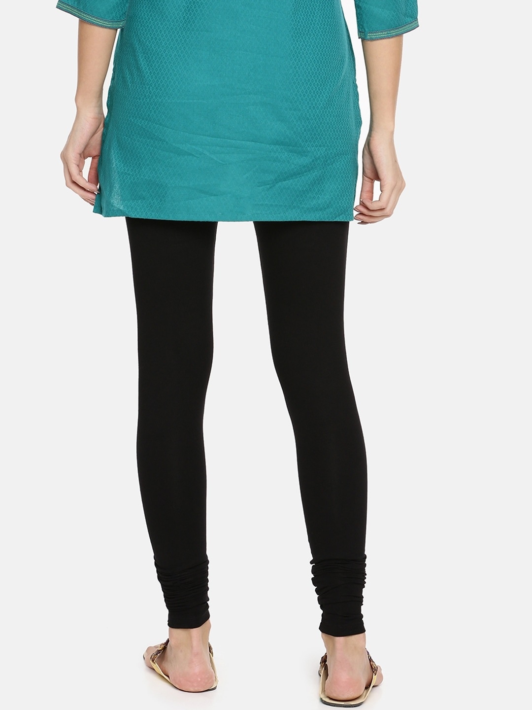 Shosho Girl's Fleece Lined Leggings/twin Pack/size S/M Black And Green |  eBay