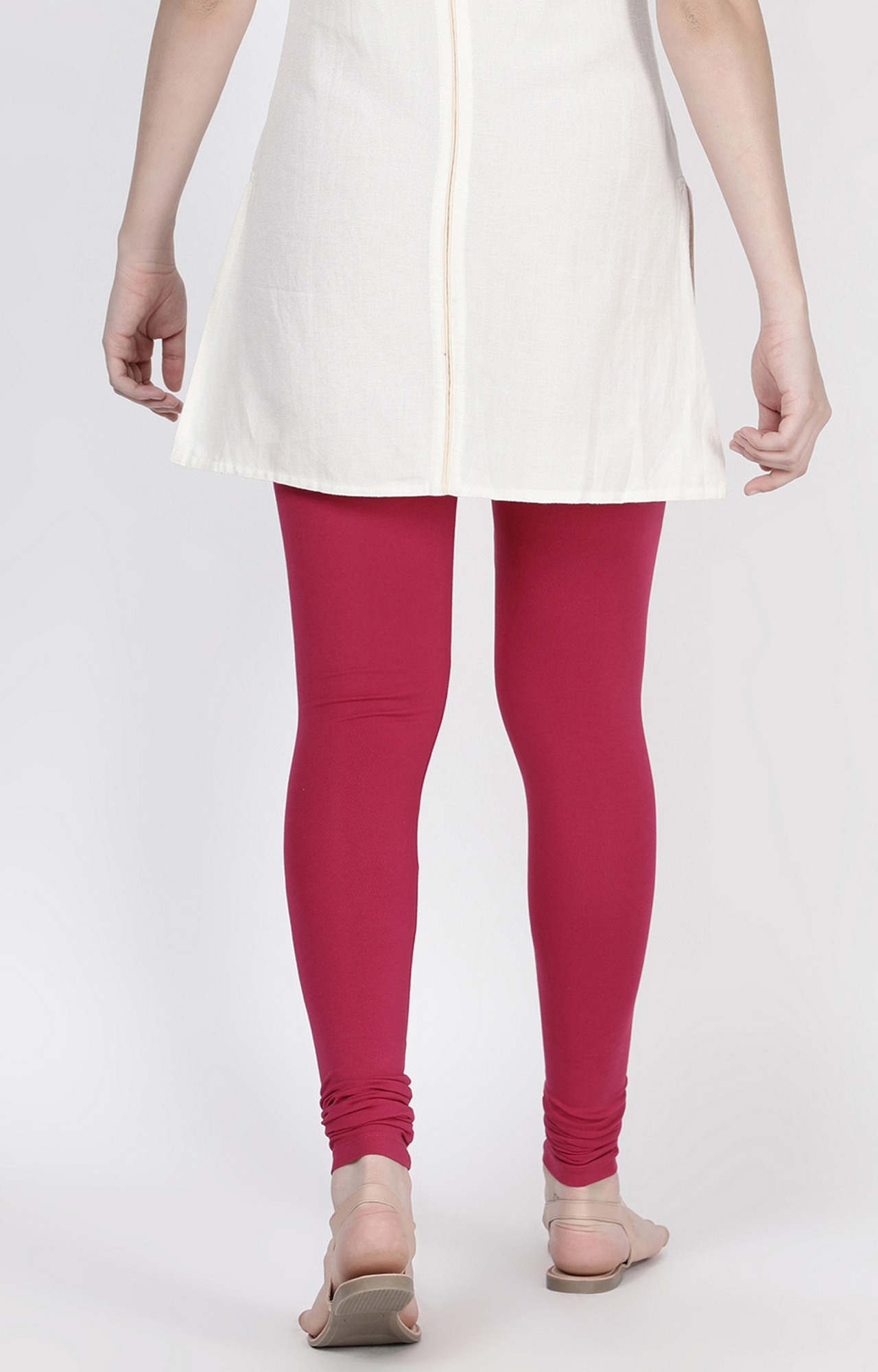 Cotton Solid Full Length Churidar Legging