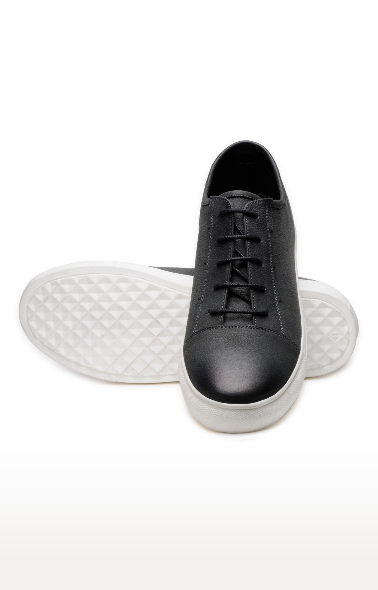 FRANCO LEONE | Franco Leone Charcoal Leather Sneakers 4