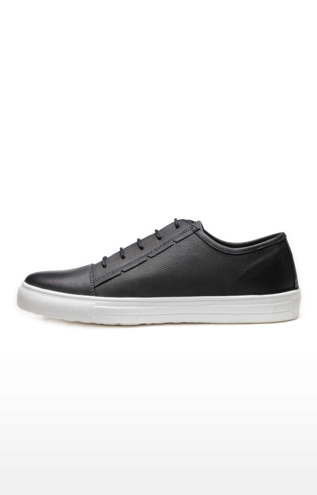 FRANCO LEONE | Franco Leone Charcoal Leather Sneakers 2