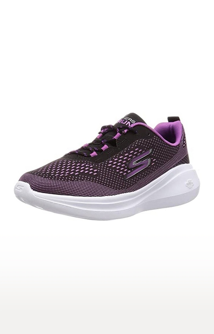 Skechers | Skechers GO Run Fast Laser Women's Running Shoes 15106-Black/Purple 0