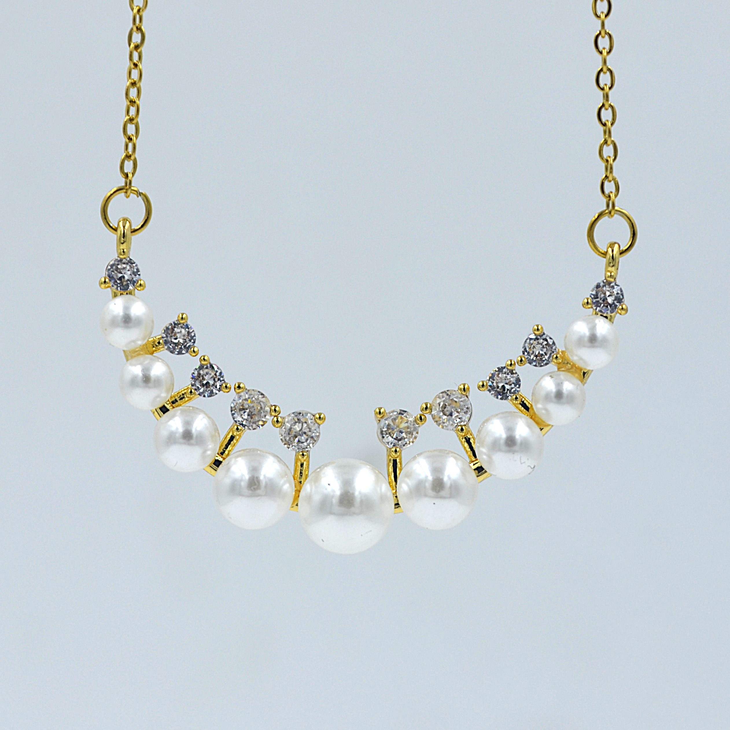 The Nila Gold Plated Pearl Neck Chain