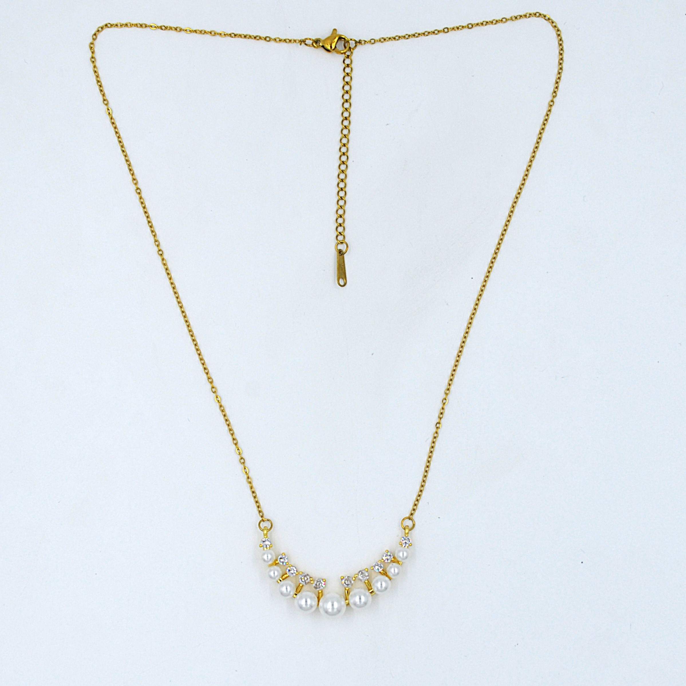 The Nila Gold Plated Pearl Neck Chain